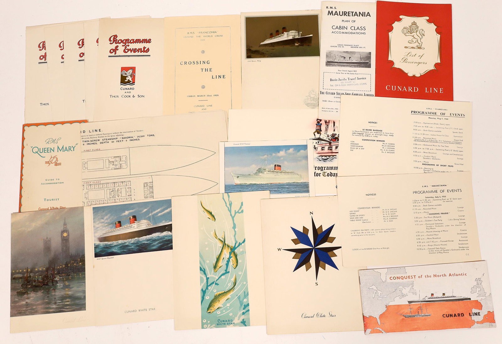 Cunard White Star Steam-Ship Collection (18) R.M.S (1 of 1)