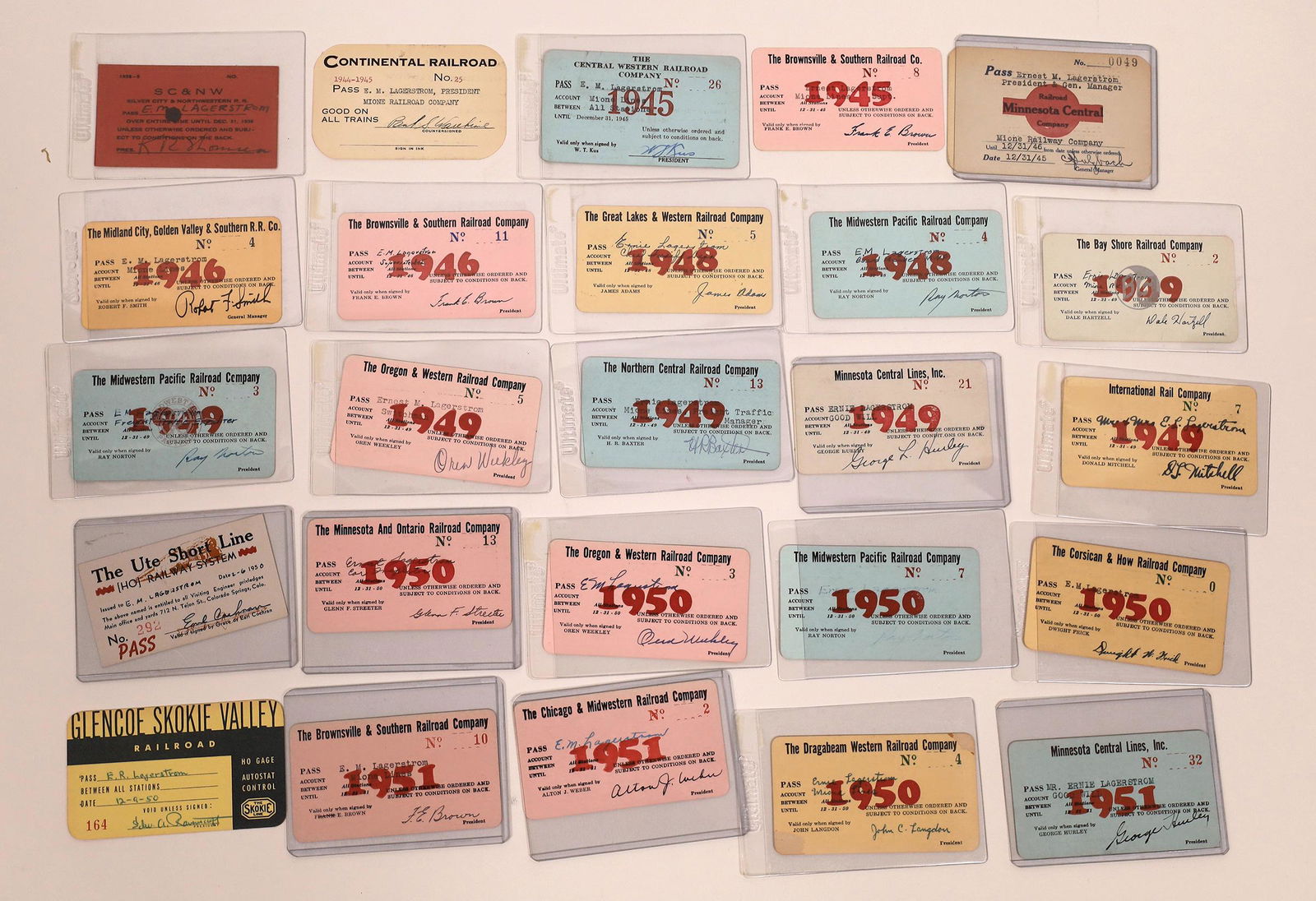 Great Lakes Area Railroad Pass Collection  [141128] (1 of 1)