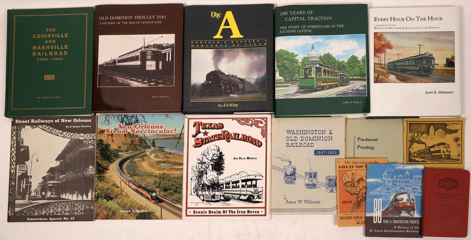 South & Mid Atlantic Railroad Books (14)  [128123] (1 of 1)