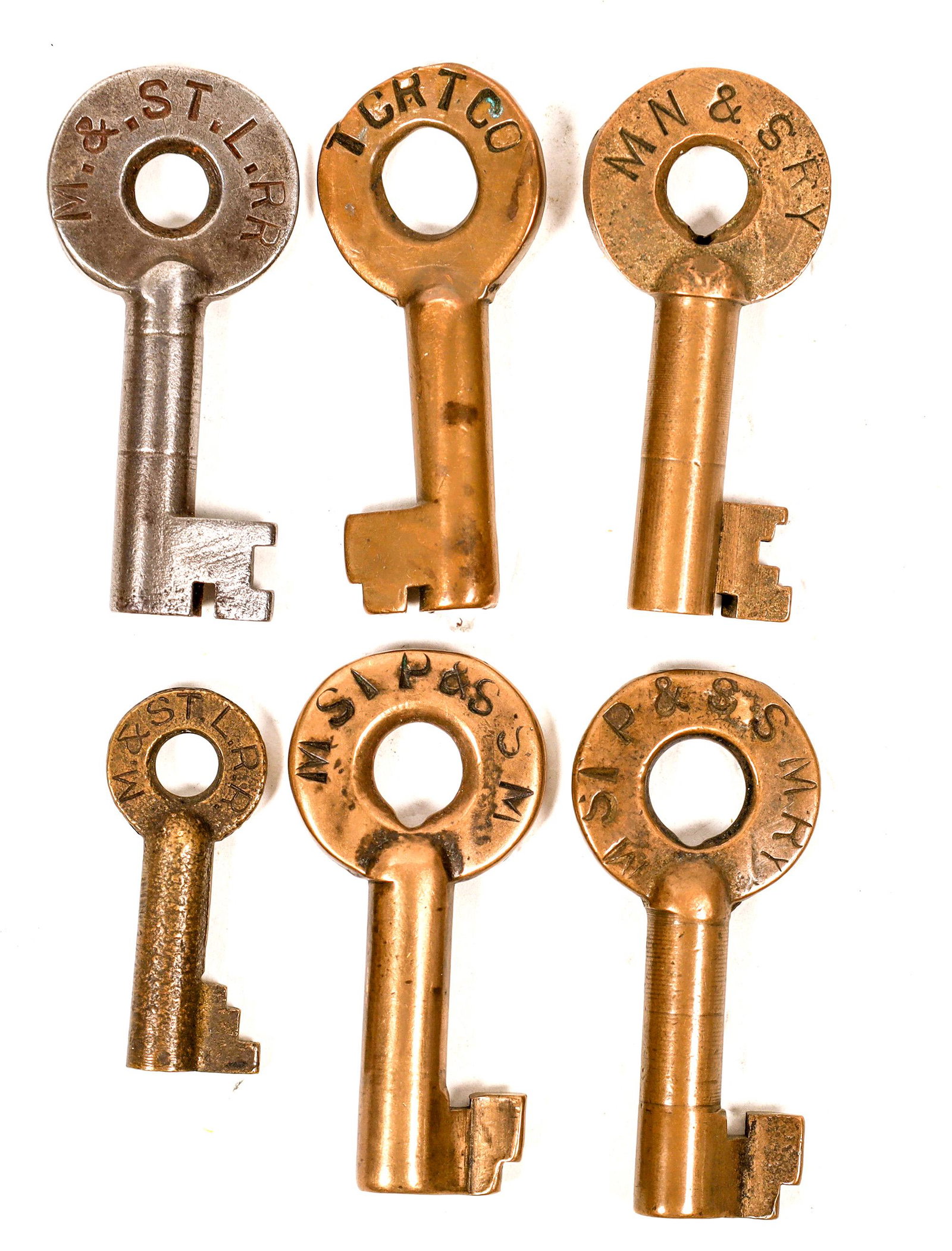 Railroad Lock Keys (6), Great Lakes - MN - Minneapolis (1 of 1)