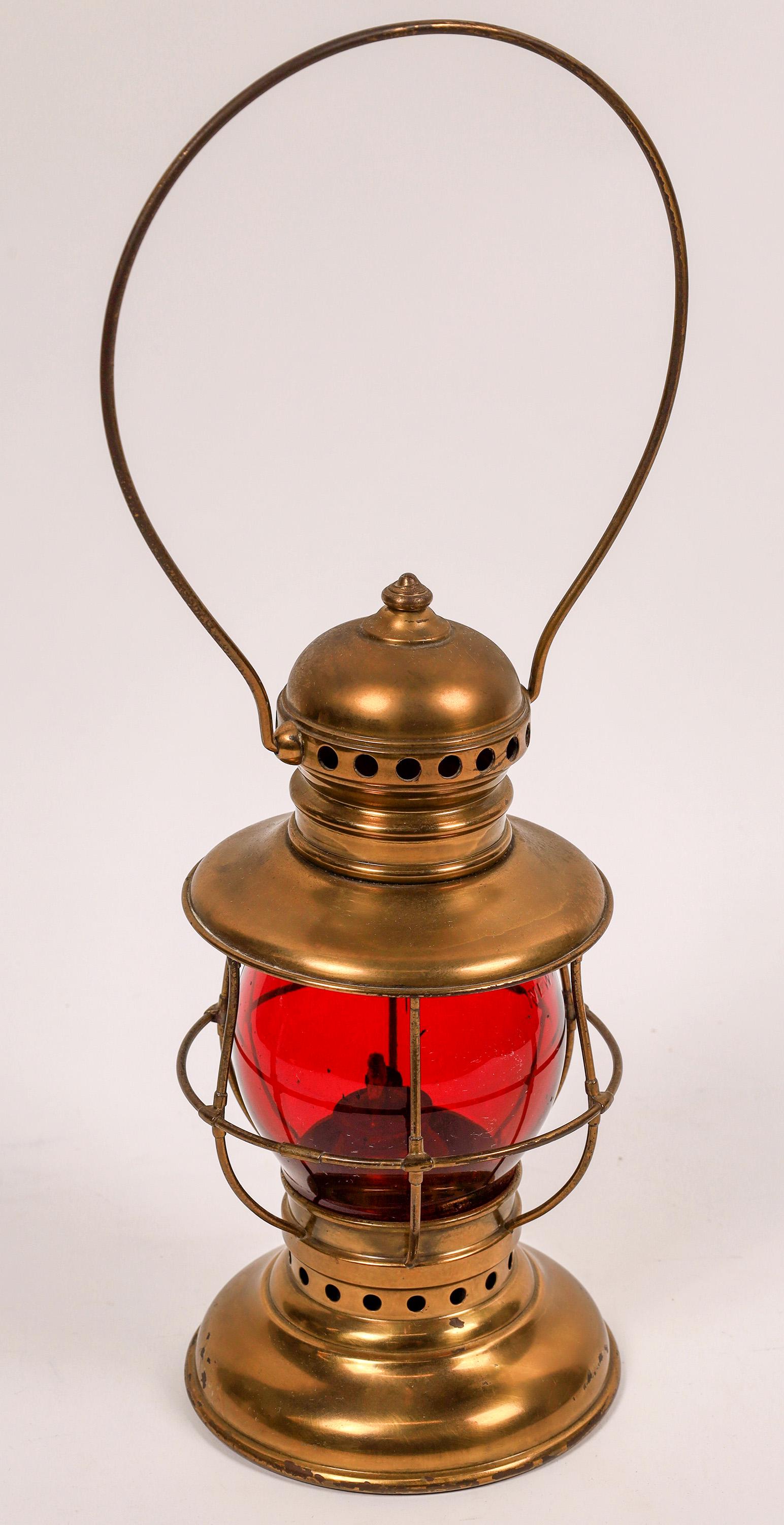 Adams & Westlake Railroad Conductor's Lantern, Brass (1 of 3)