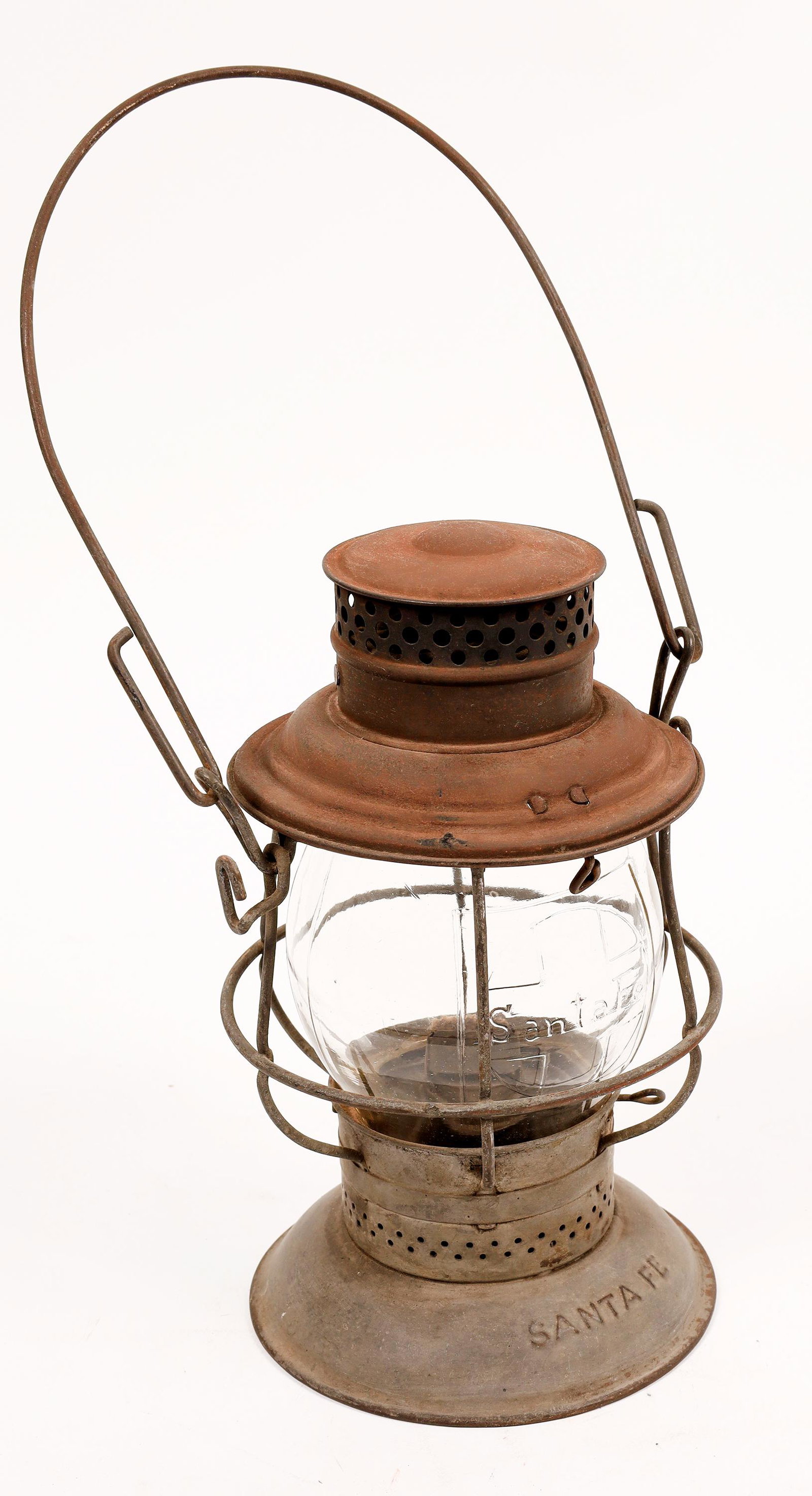 Railroad Conductor's Lantern, Santa Fe Railroad (1 of 3)