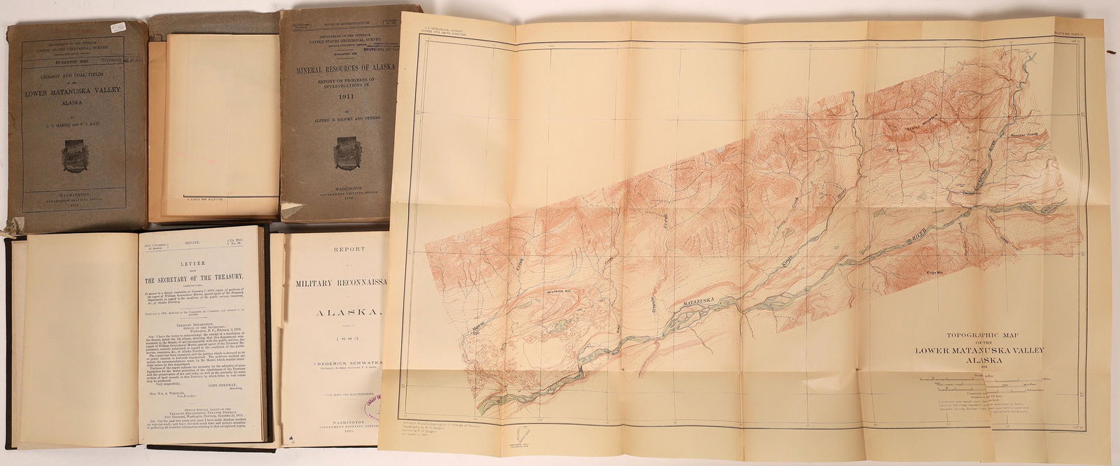 Alaska Geology & Mining Books (4)  [139136] (1 of 1)