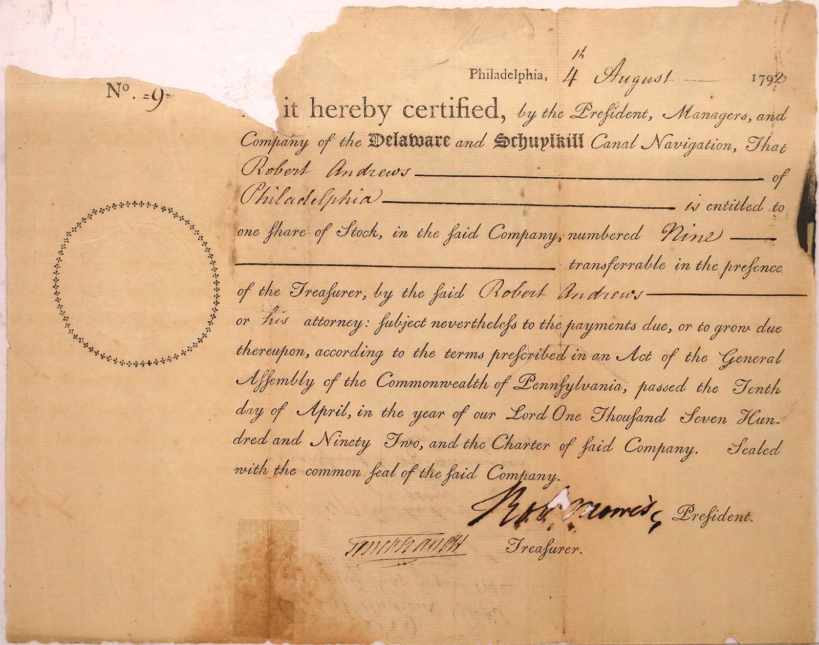 Very Early Delaware and Schuylkill Canal Navigation (1 of 1)