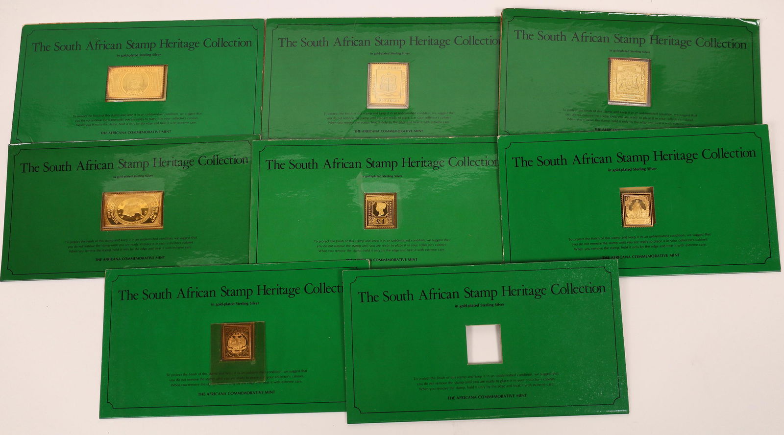 South African Heritage Collection Lot of 8 Gold-Plated (1 of 1)