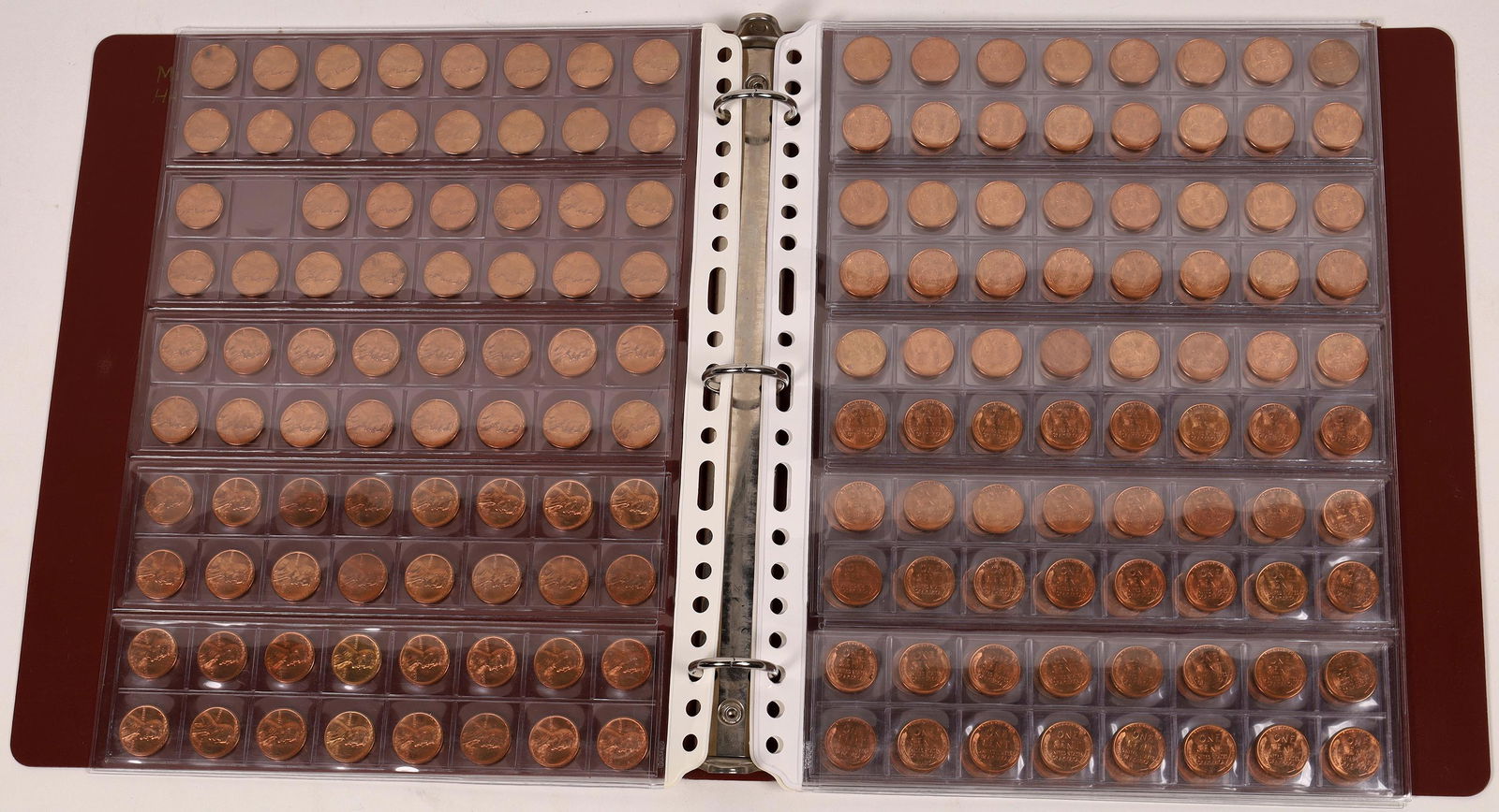 Binder of Brilliant Uncirculated 1955-S Lincoln Pennies (1 of 2)