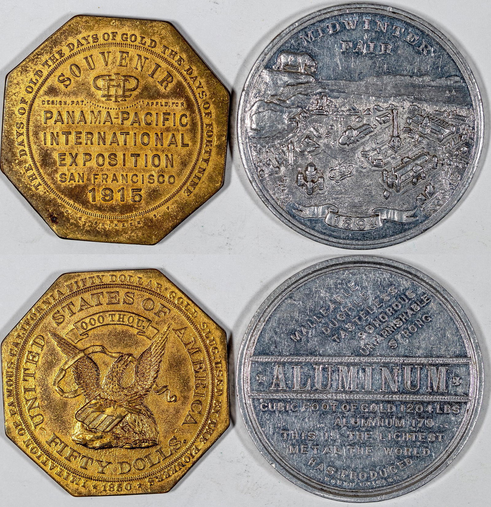 California So-Called Dollars: 1894 Mid Winter Fair (1 of 1)