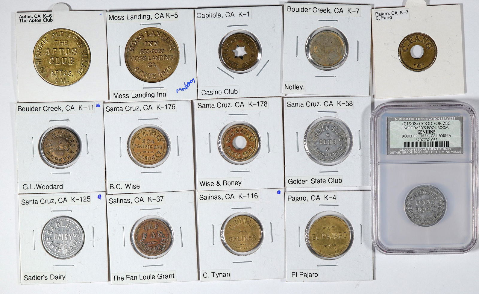 Santa Cruz Area Token Collection  [136174] (1 of 2)
