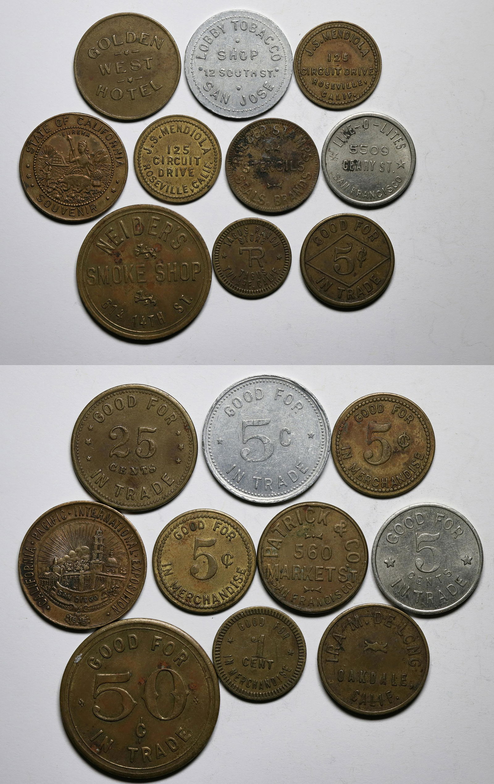 California Token Collection  [137811] (1 of 1)