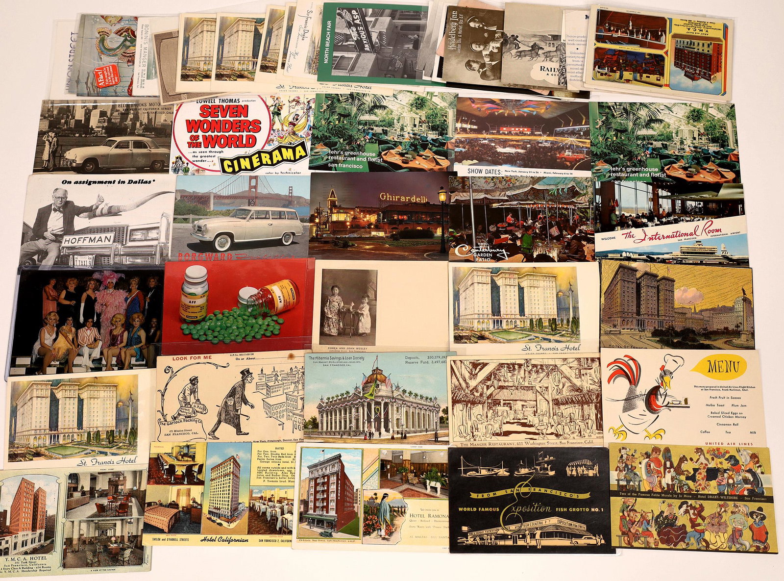 San Francisco, CA Advertising Post Card Collection (50) (1 of 1)