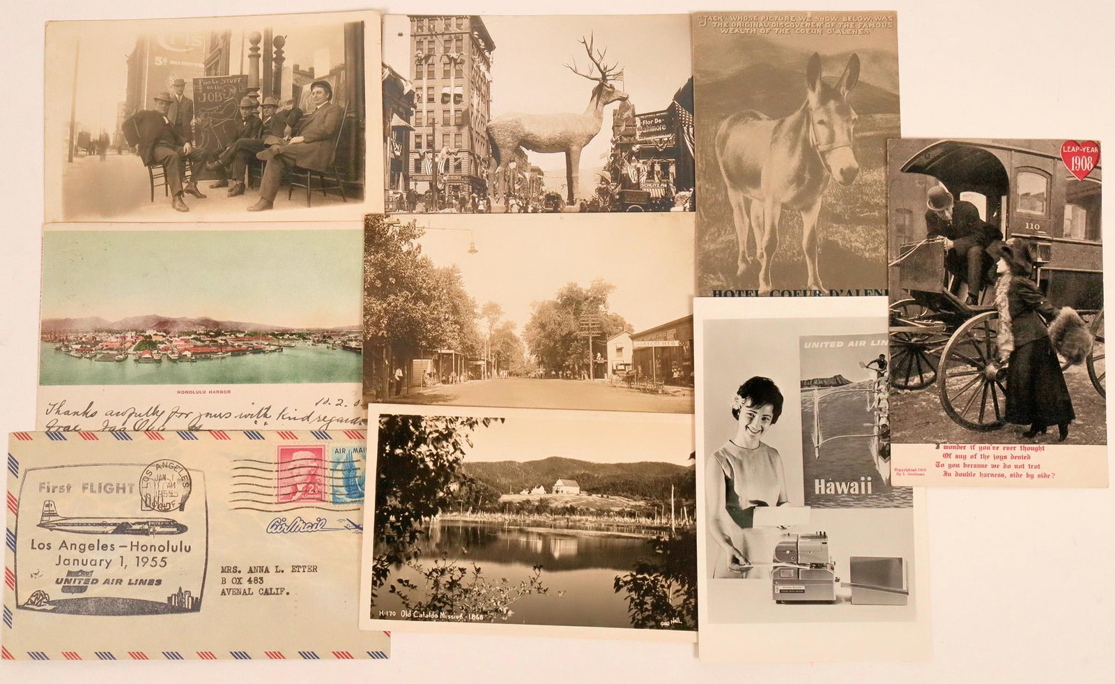 Postal Group of First Flight & Real Photo Postcards (1 of 1)