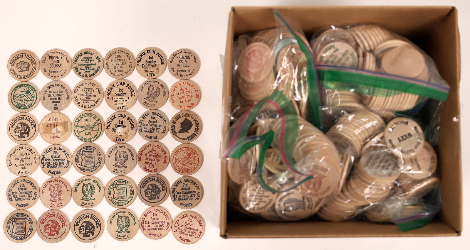 Wooden Nickel Hoard, Group 3  [139769] (1 of 1)