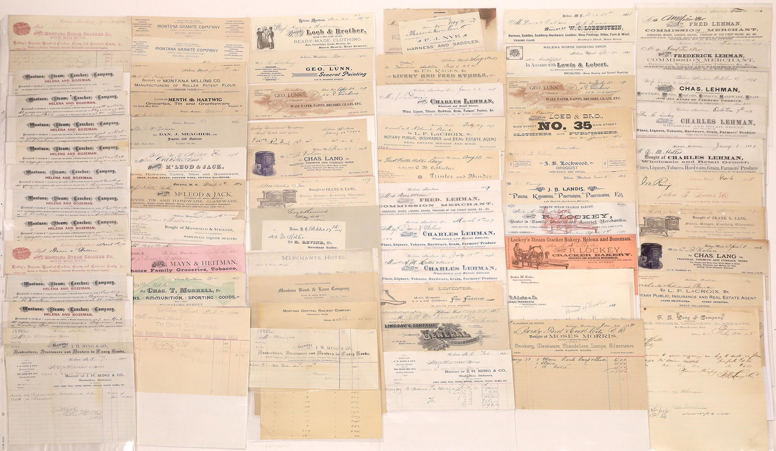 Helena, MT General Commercial Billheads (L -M) (200) (1 of 3)