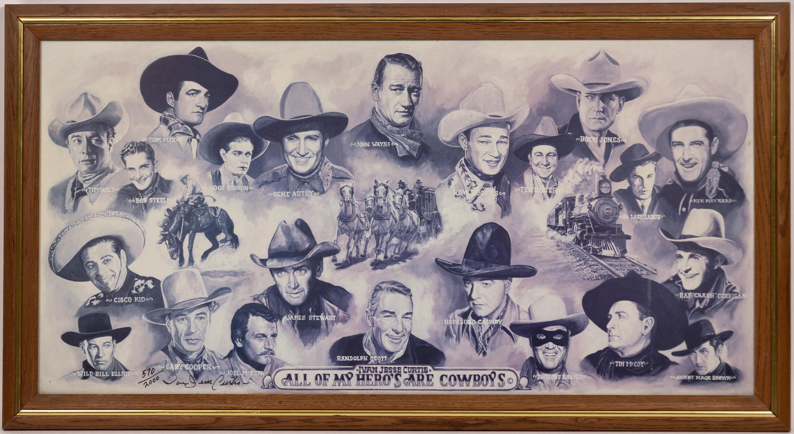 Two Signed Hollywood Cowboy Prints  [143477] (1 of 2)