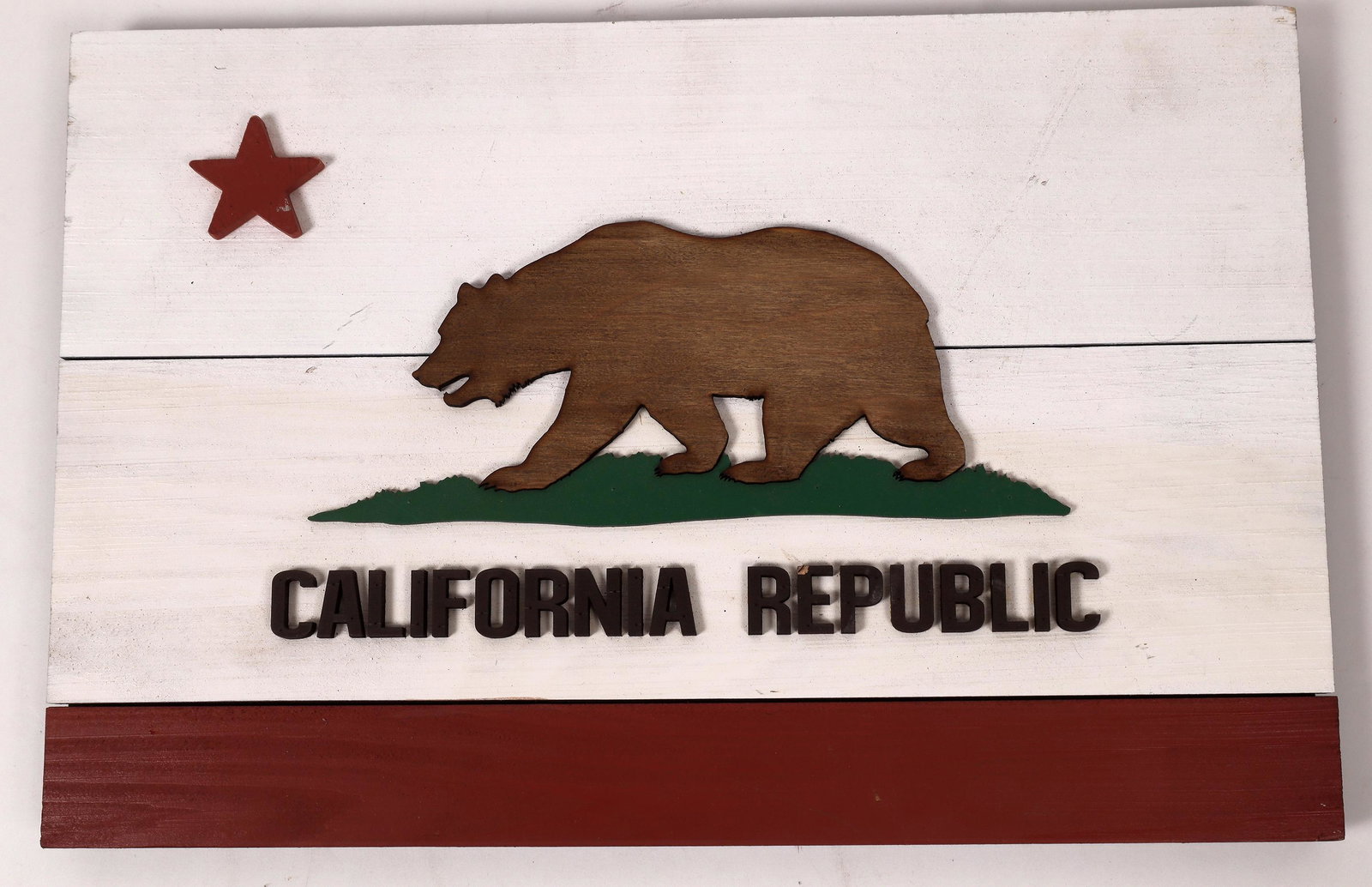 Wooden Plaque: State Flag of California   [146810] (1 of 2)