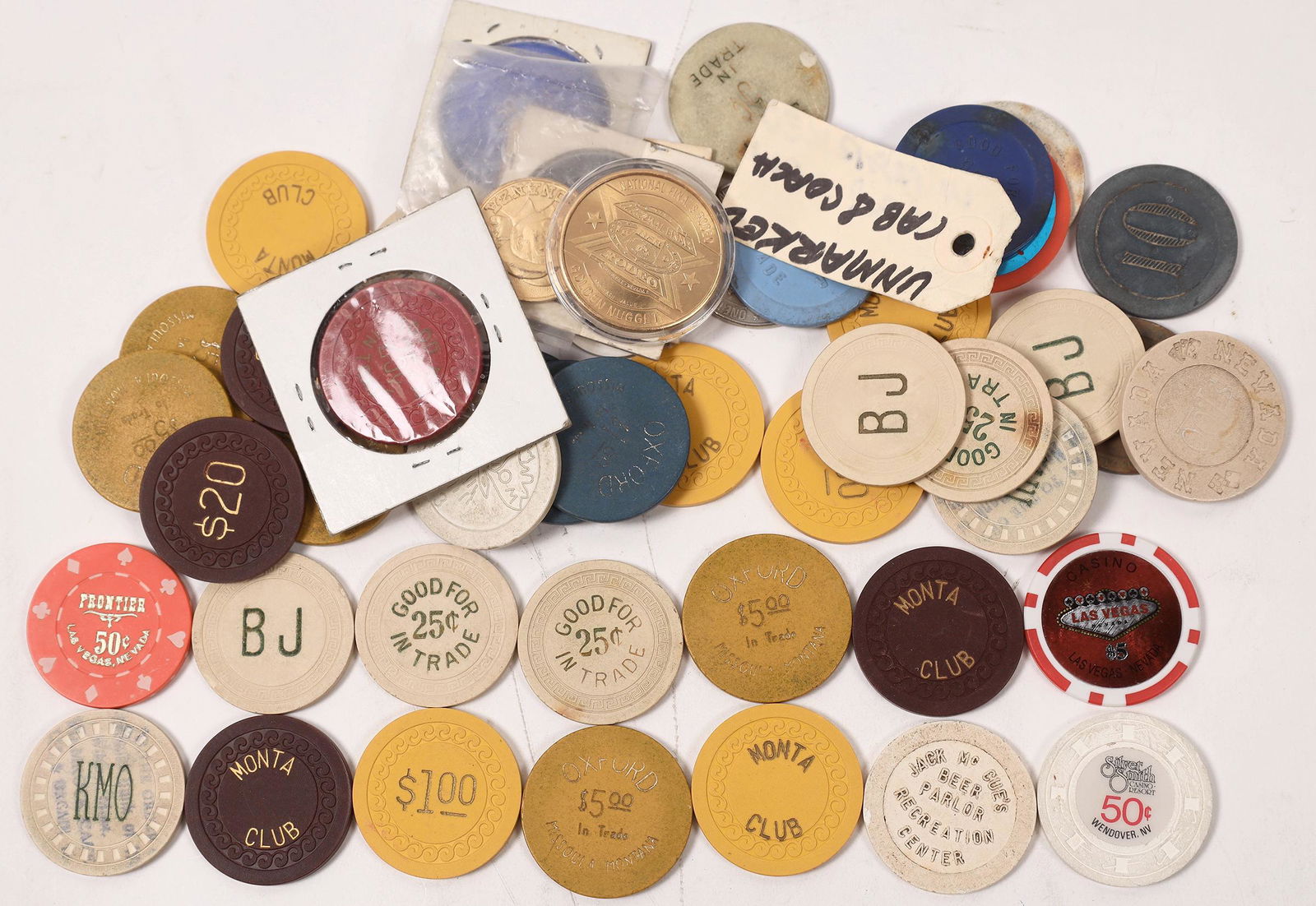 Gaming Token Collection Including Montana  [146452] (1 of 1)