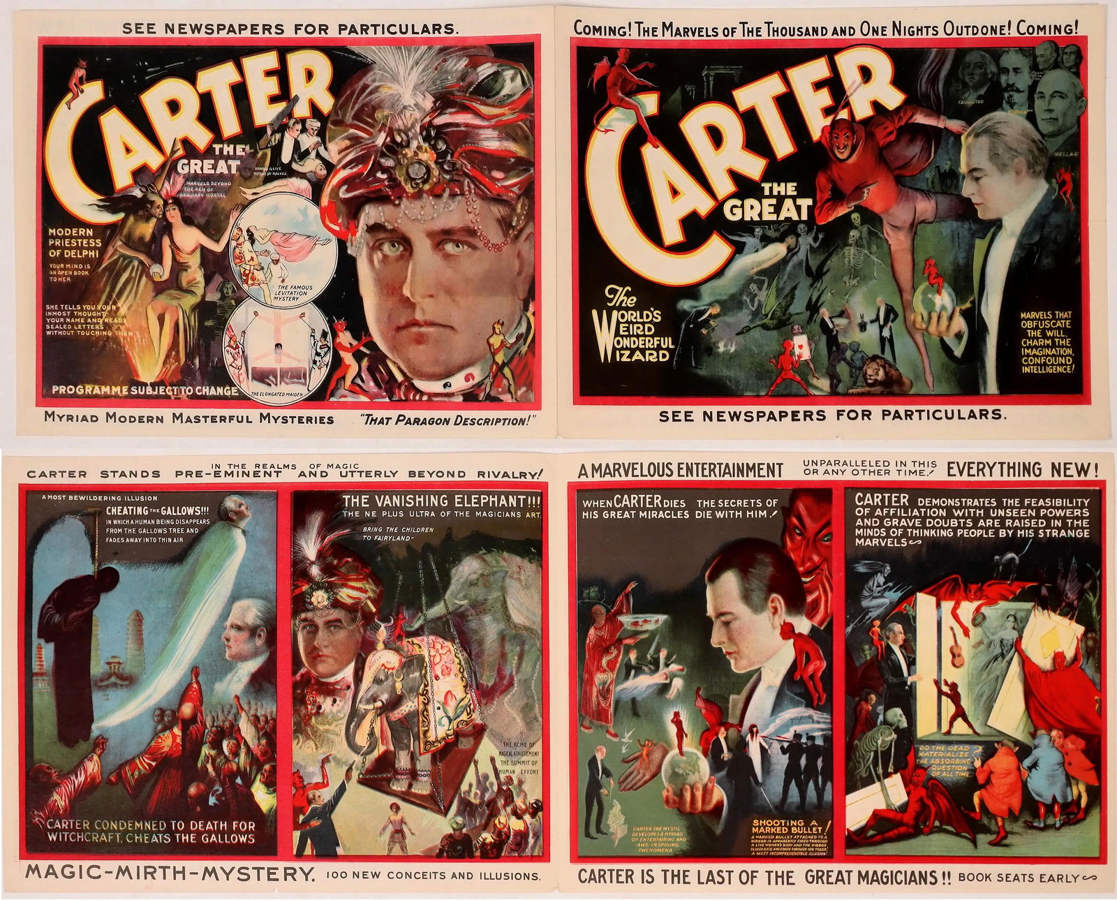 Carter the Great (Magician) Advertising Brochure (1 of 1)