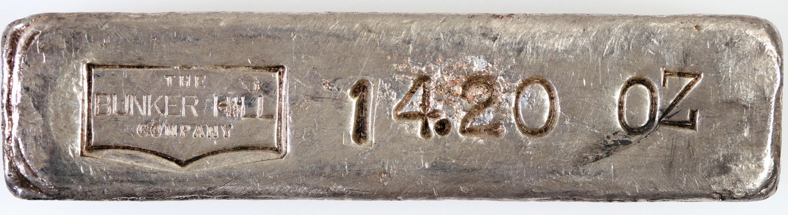 Bunker Hill Fourteen Ounce Silver Ingot  [145993] (1 of 8)