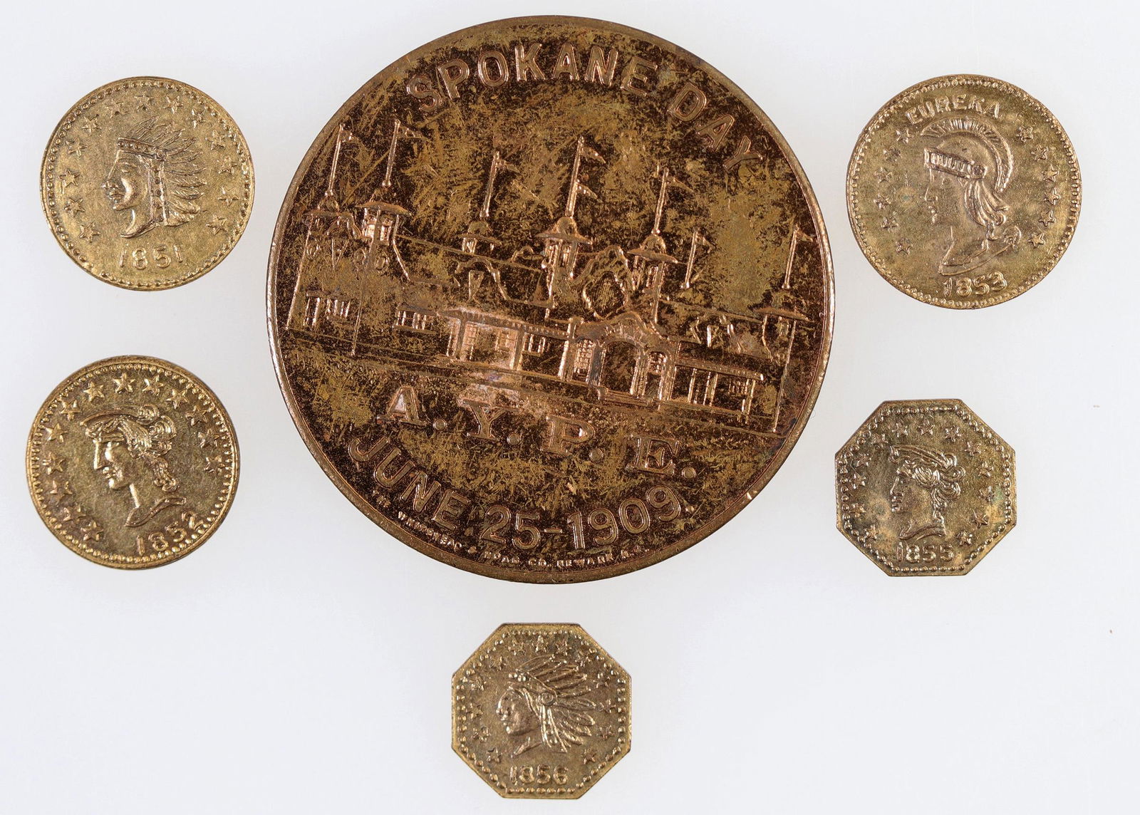 AYPE Medal & Cal Gold Tokens  [143804] (1 of 2)