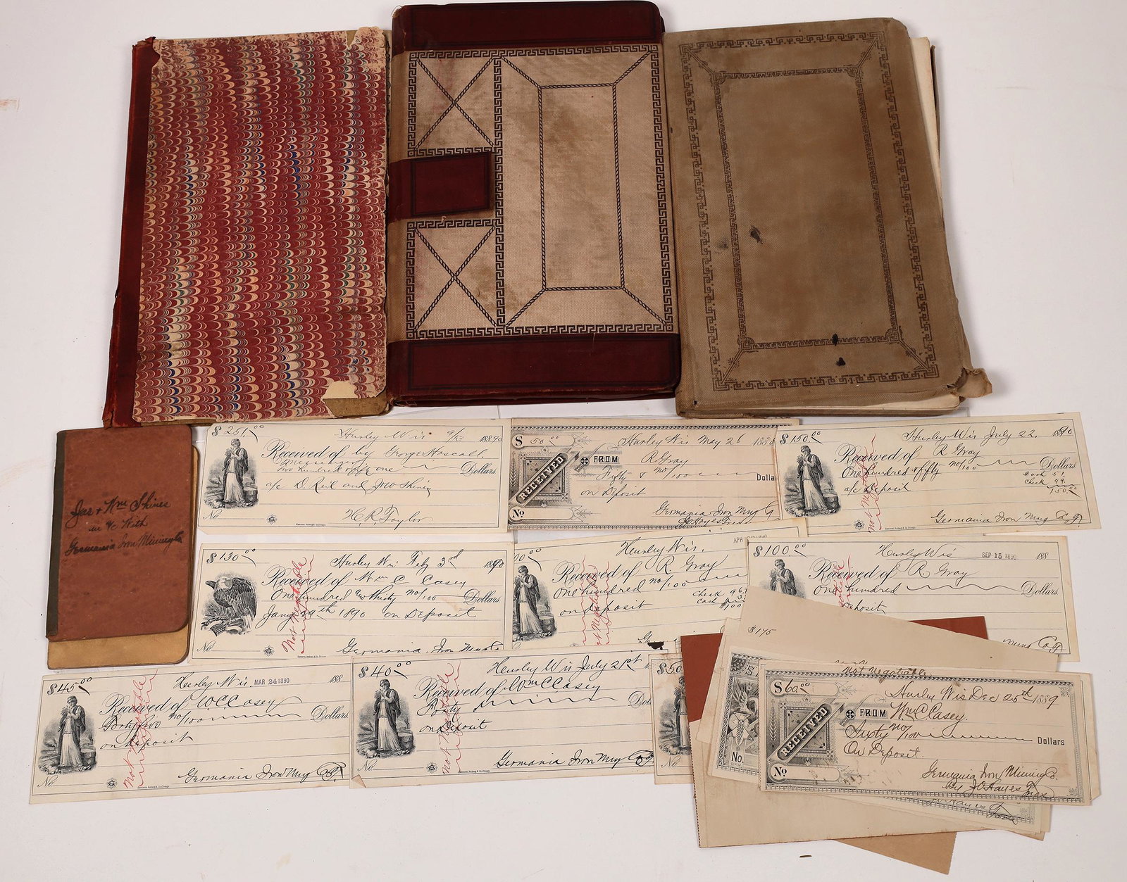 Germania Iron Mining Co. Ledgers; 1883, 1887-89 (1 of 1)