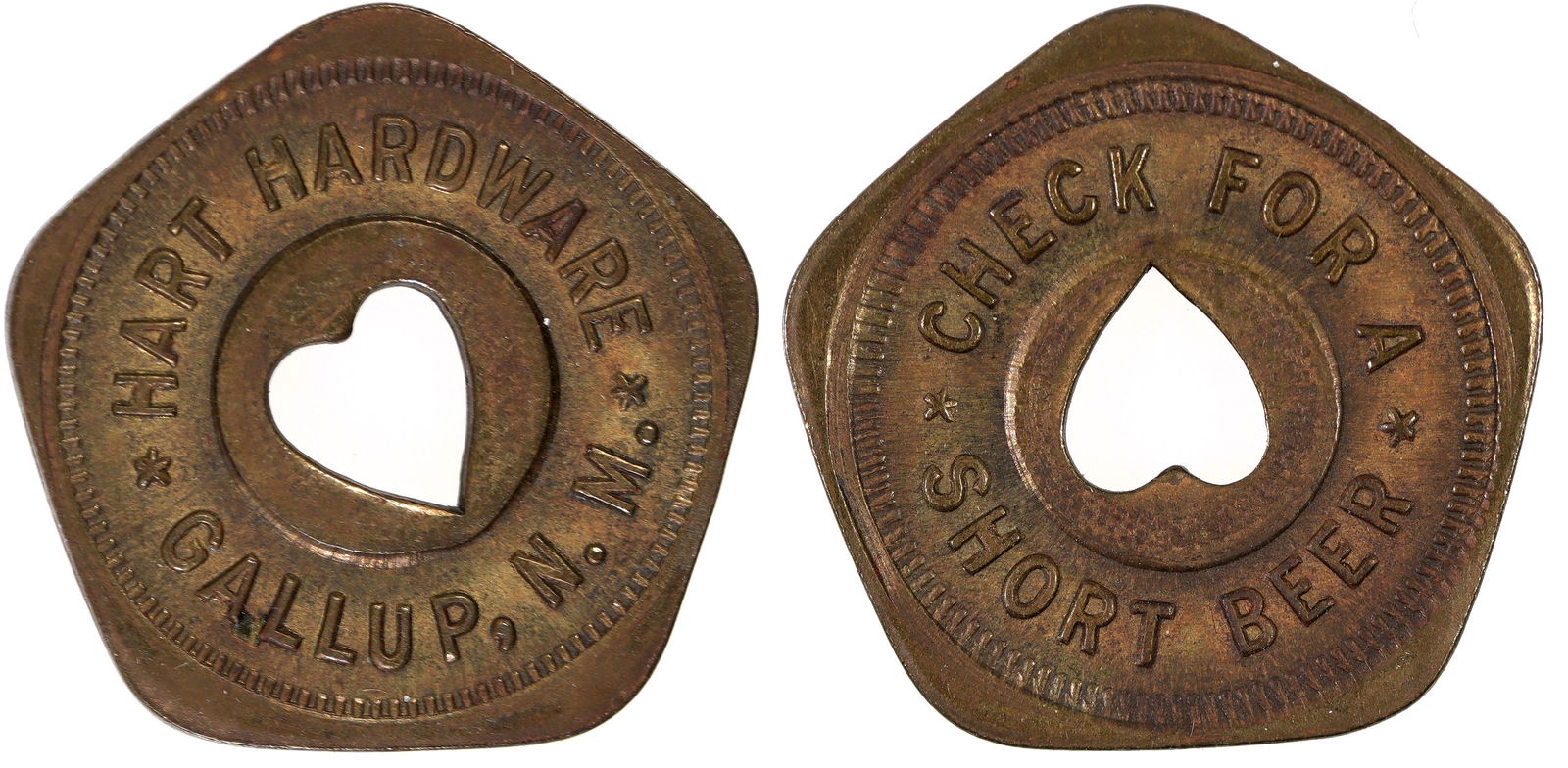 Indian Trader & Short Beer Tokens  [142486] (1 of 1)