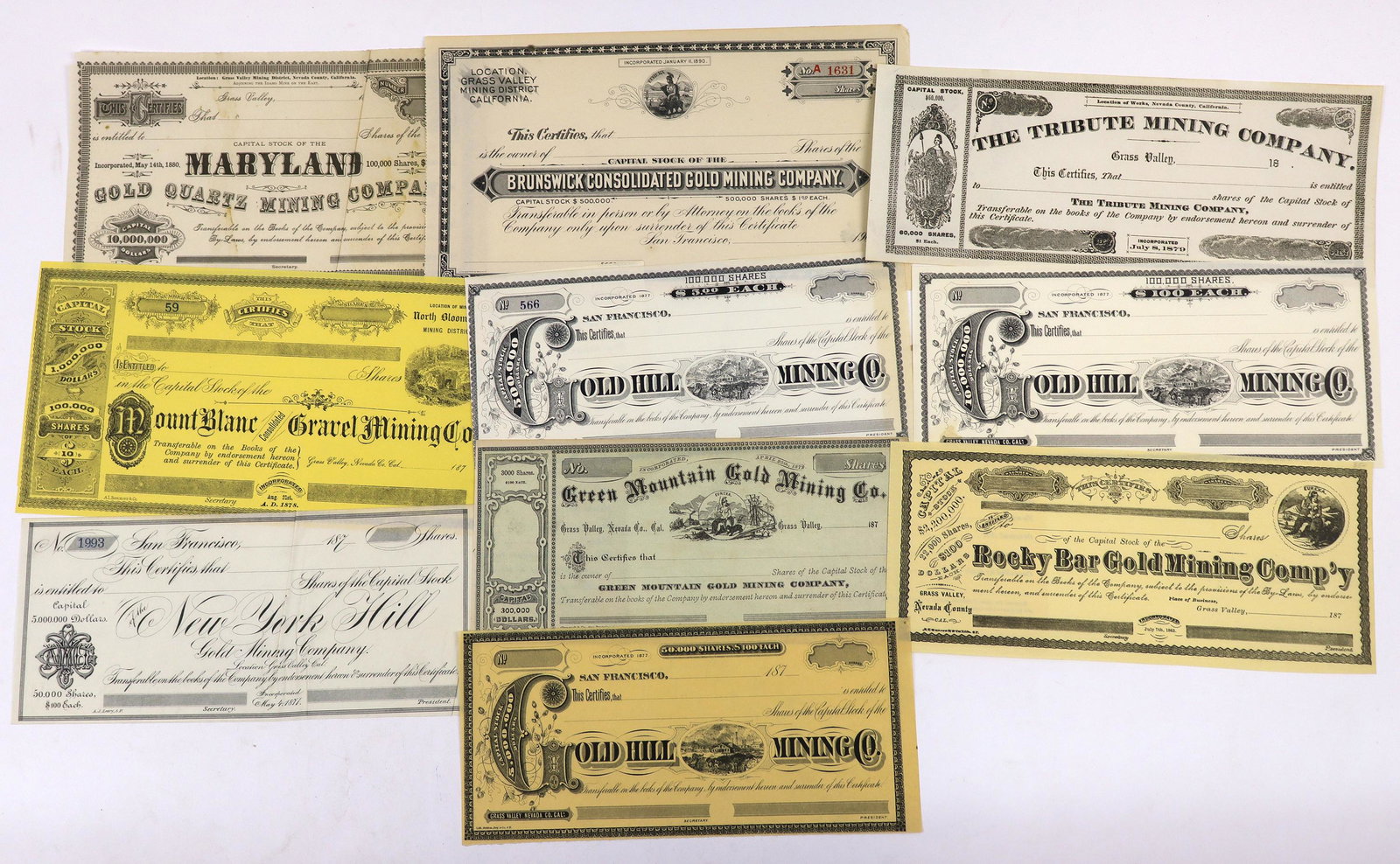 Nevada County Mining Stock Group, Unissued  [144694] (1 of 1)