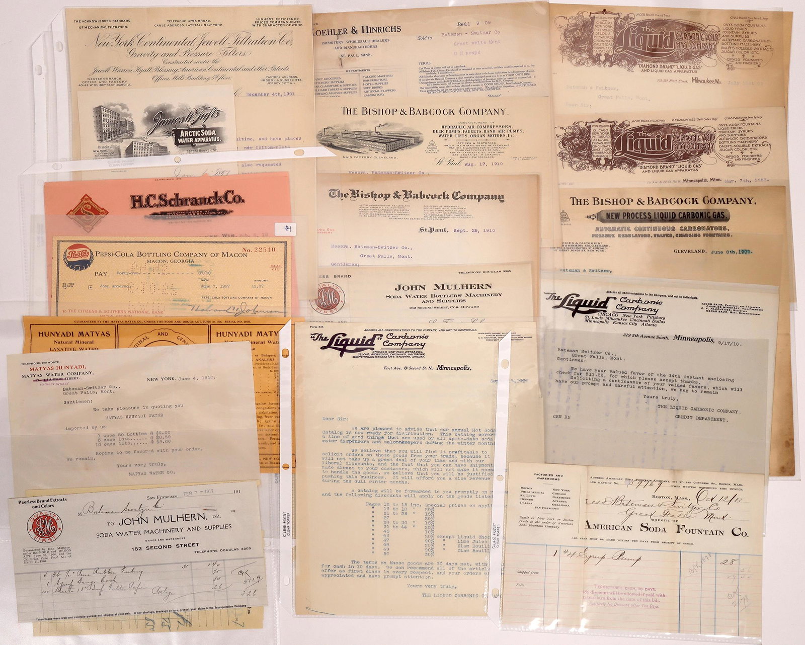 Soda Pop Letters & Billheads  [148858] (1 of 1)