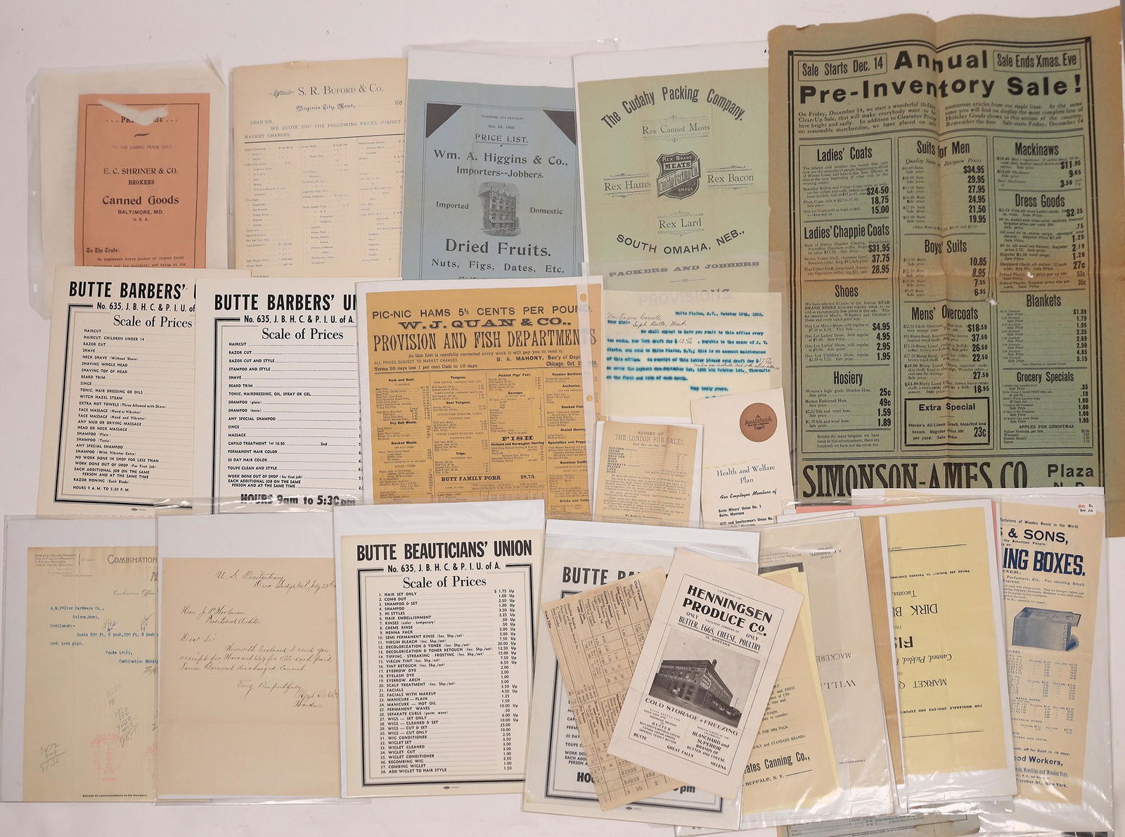 Vintage Price List Collection  [148931] (1 of 1)