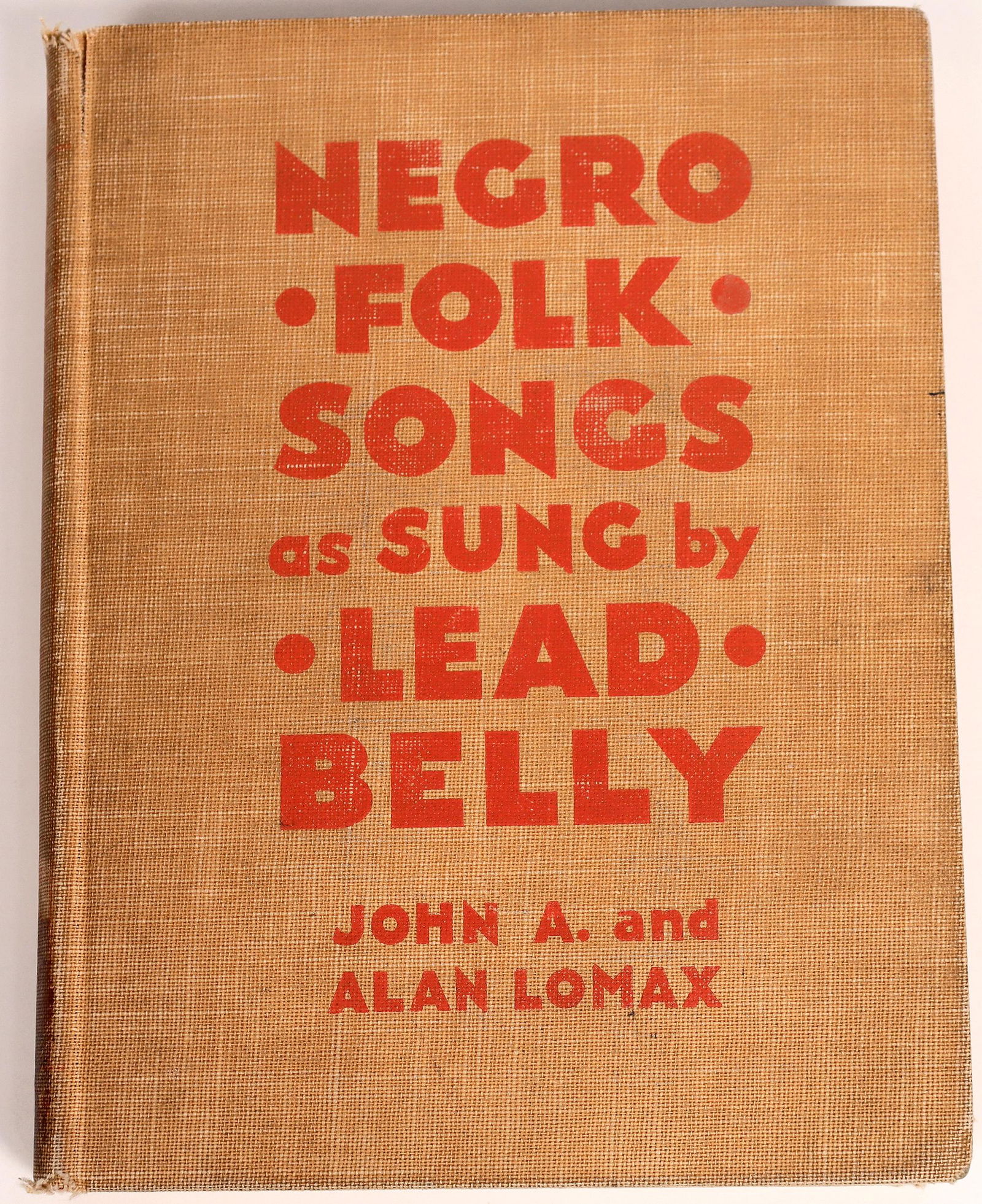Negro Folk Songs as Sung by Lead Belly by J. and A. Lomax [148993]: This hardcover book is 242 pages of Lead Belly's songs as he would play them. "Negro Folk Songs as Sung by Lead Belly", transcribed, selected, and edited by John and Alan Lomax in 1936. This book is o