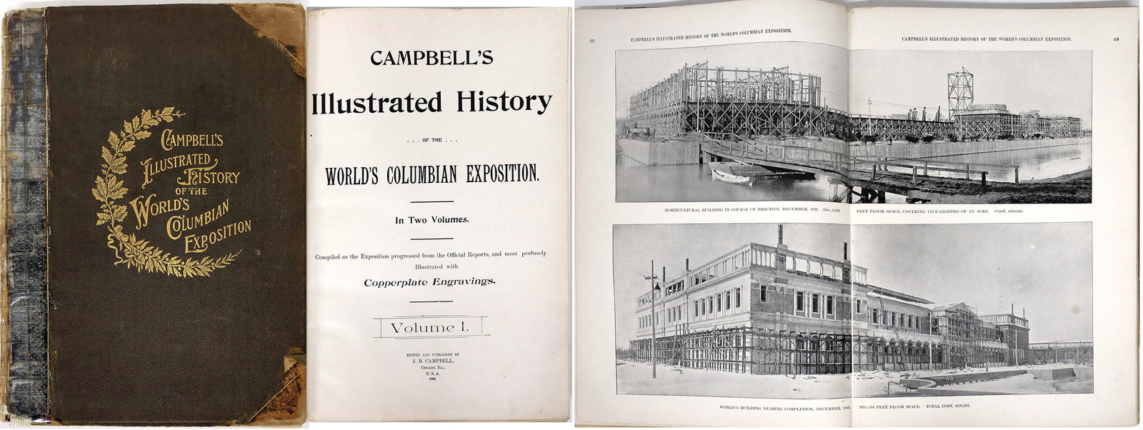 Campbell's Illustrated History of the World's Columbian Exposition  [139271] (1 of 1)