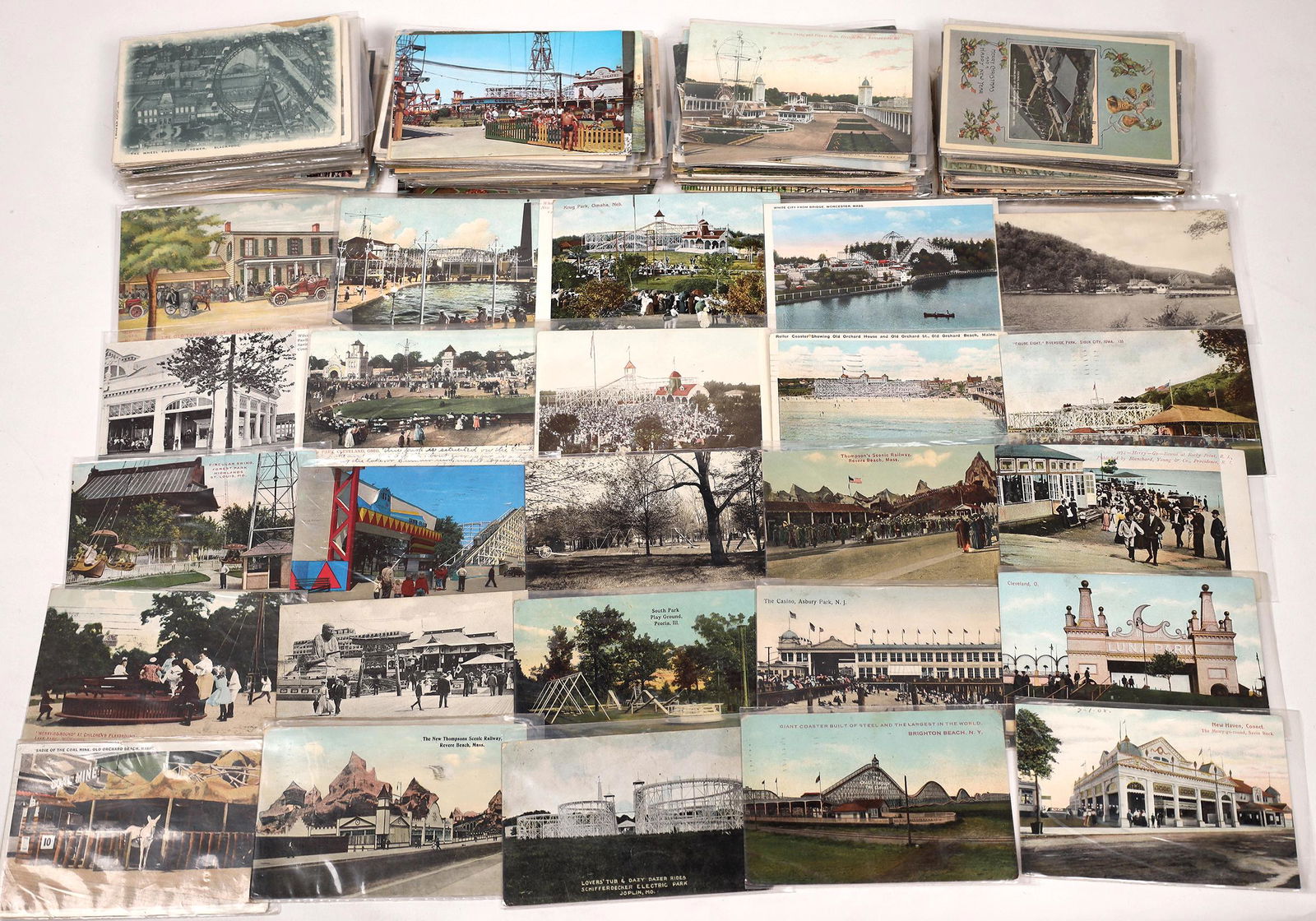 Amusement Park and Roller Coaster Postcards (300)  [148201] (1 of 1)