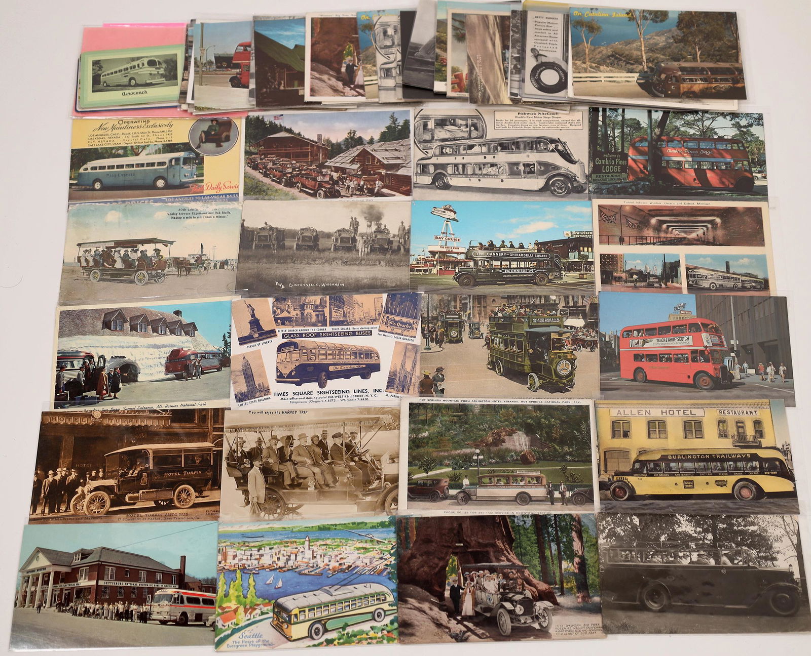 Bus Themed Postcards (45)  [141103] (1 of 1)