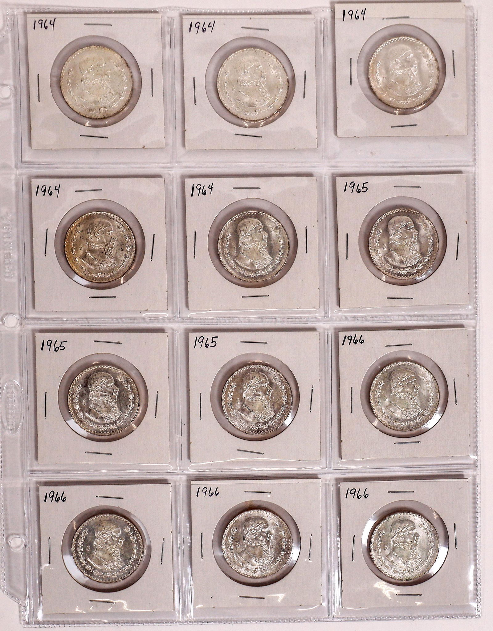 Mexican Silver Pesos, BU (34)  [150717] (1 of 10)