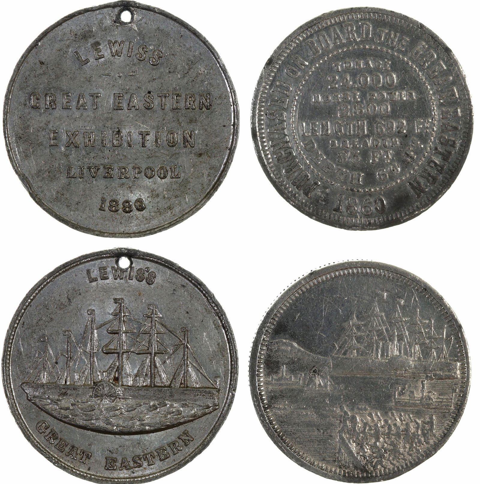 Lewis's Great Eastern Exhibition Liverpool Medals  [143237] (1 of 1)