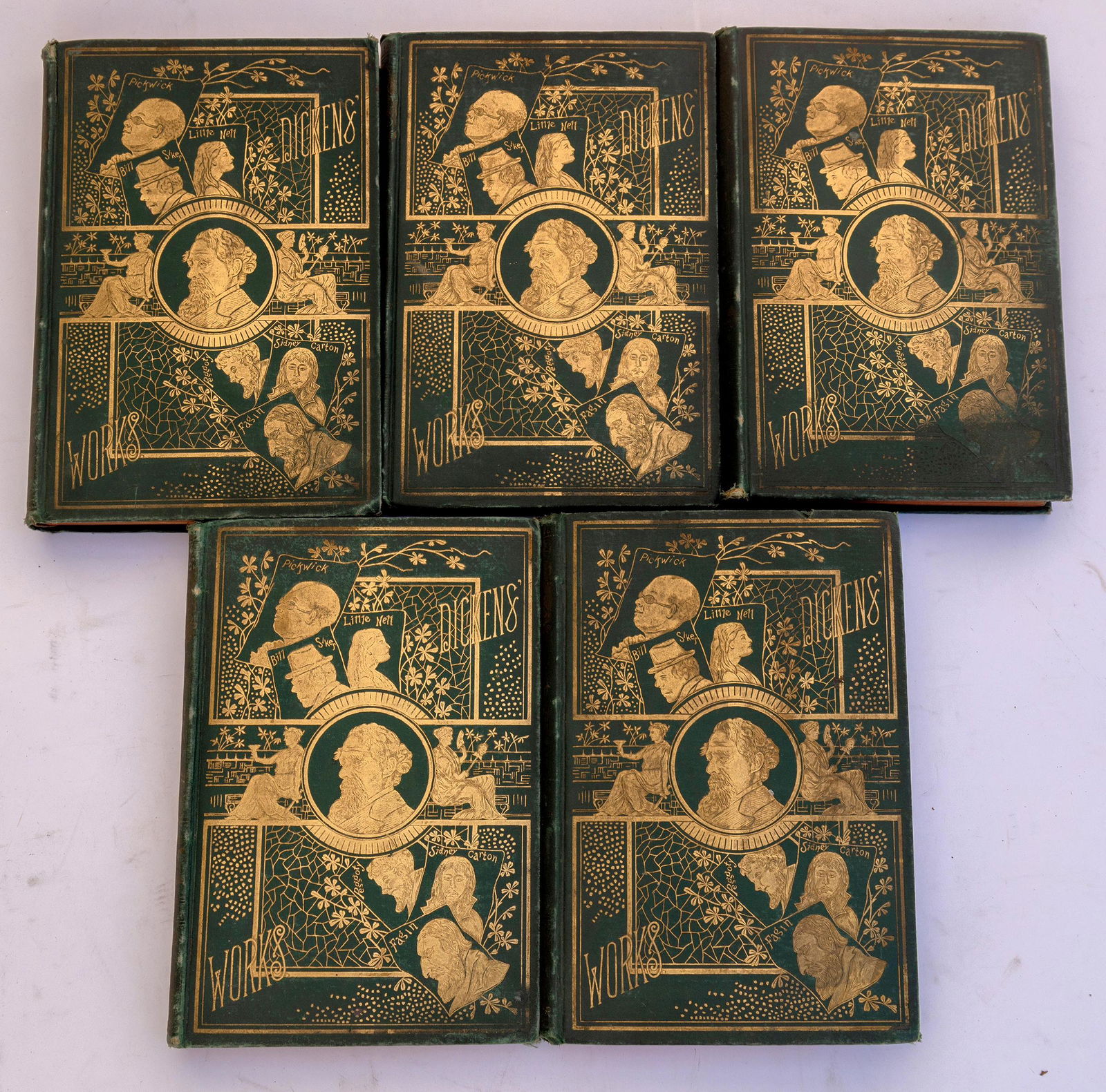 Charles Dickens, Illustrated Works Vols 2-6 (5)  [150421] (1 of 2)