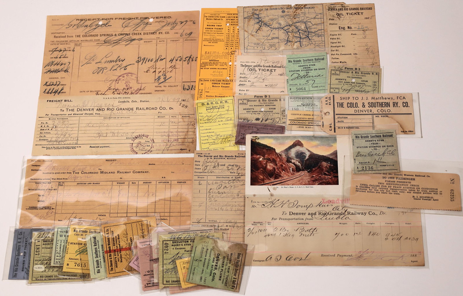 Railroad Ephemera Collection from Colorado [151544] (1 of 1)