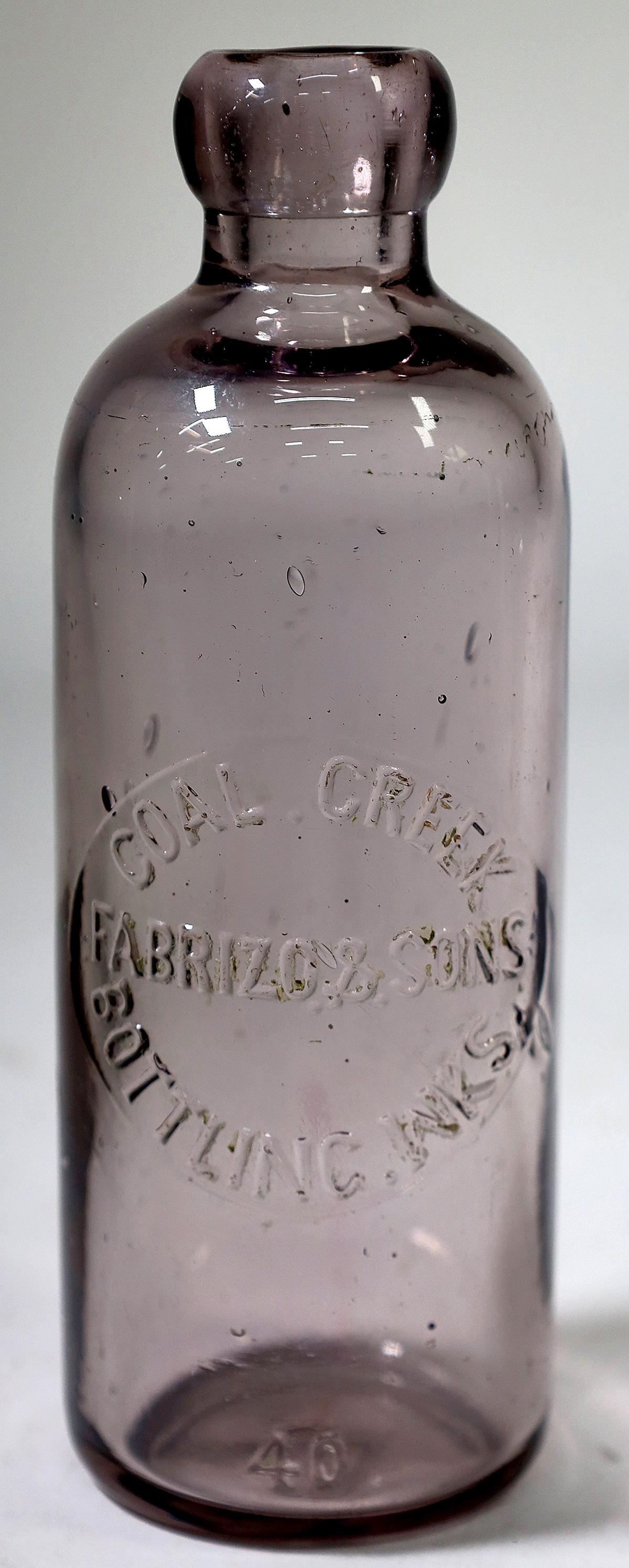 Fabrizo & Co. Purple Misspelled Hutch Bottle [151715] (1 of 1)