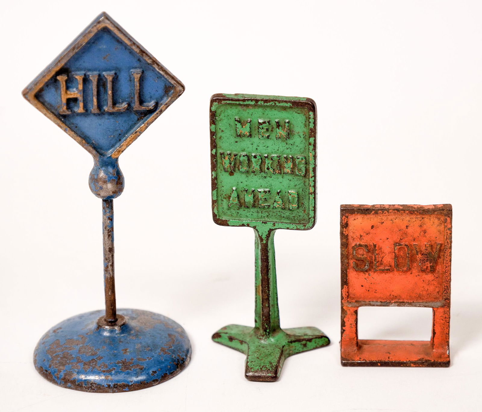 Early Cast Iron Street Signs From Model Railroad, 3 [152682] (1 of 2)