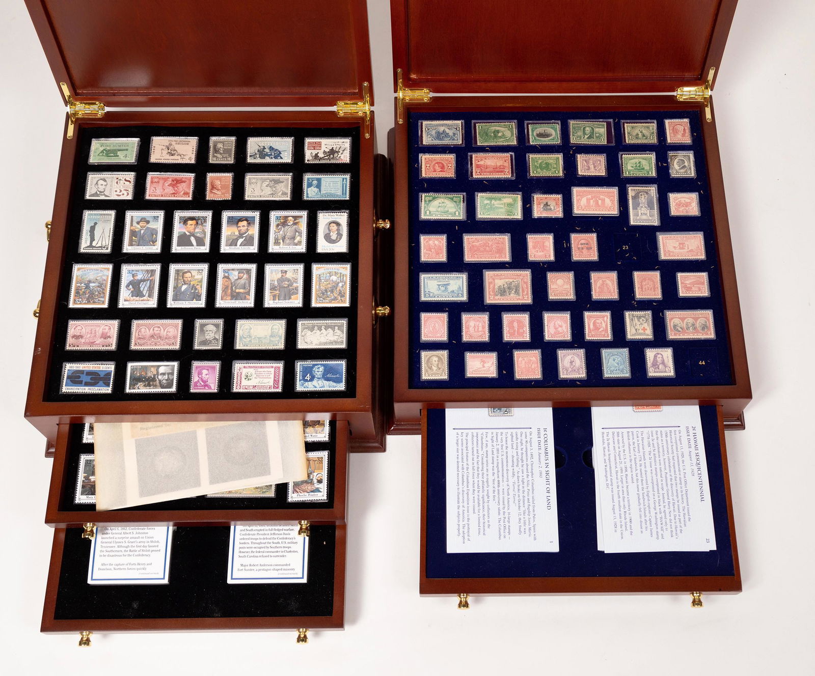 Postage Stamps Display Boxes With US Stamps [152775] (1 of 2)