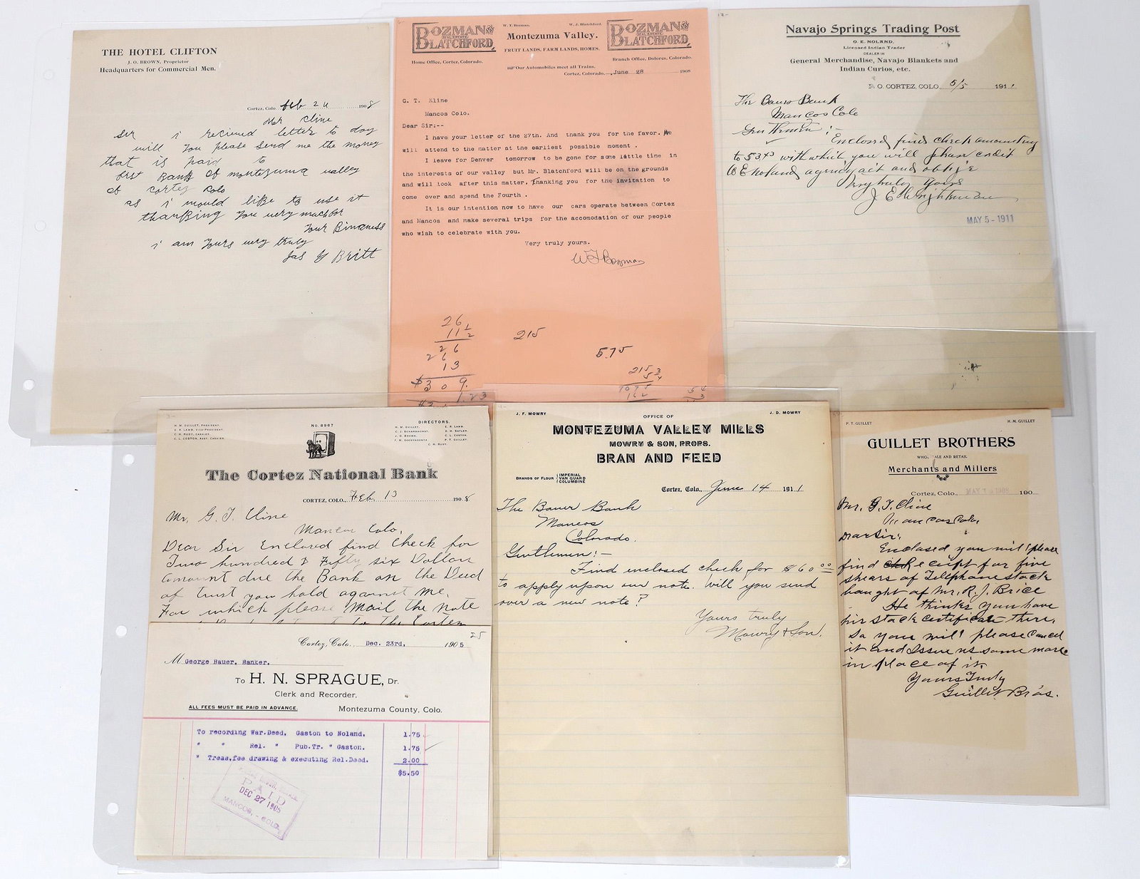 Cortez, Colorado Letterheads incl. Indian Trader [148283] (1 of 1)