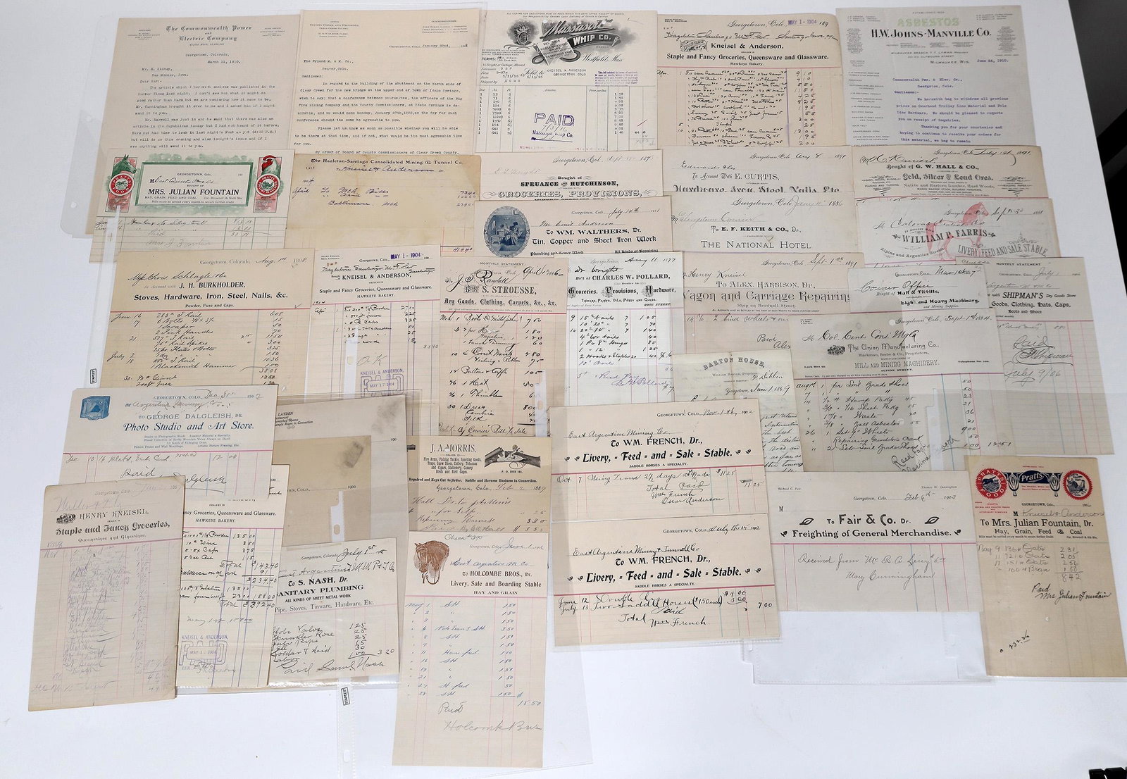 Georgetown, Colorado Billhead Collection [148277] (1 of 1)