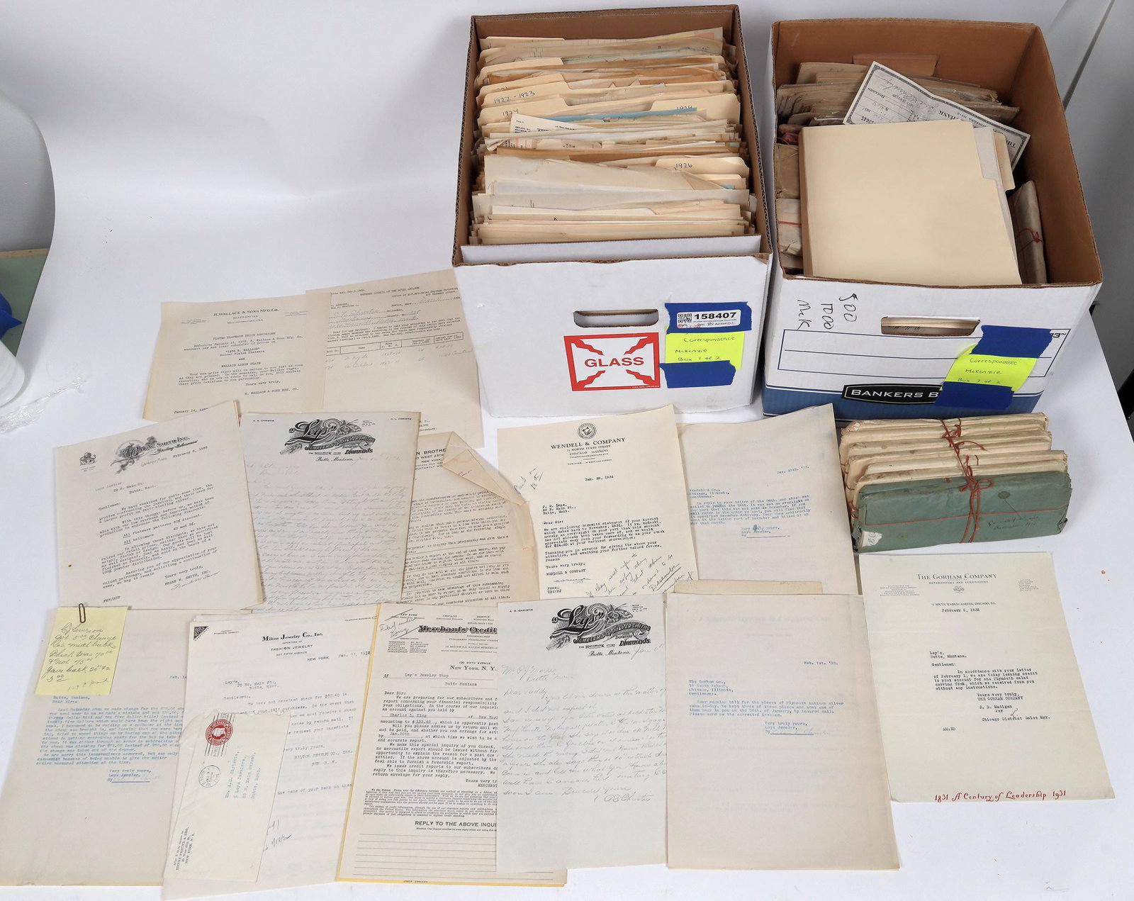 Montana Jeweler Archive, 1910s-1930s [158407]: Archive of the Leys Jewelry Company, owned by James D. Leys. The Leys Jewelry Company had many different names over the years including Leys, Christie & Co., Leys Jeweler and Optometrist, and Leys Jew