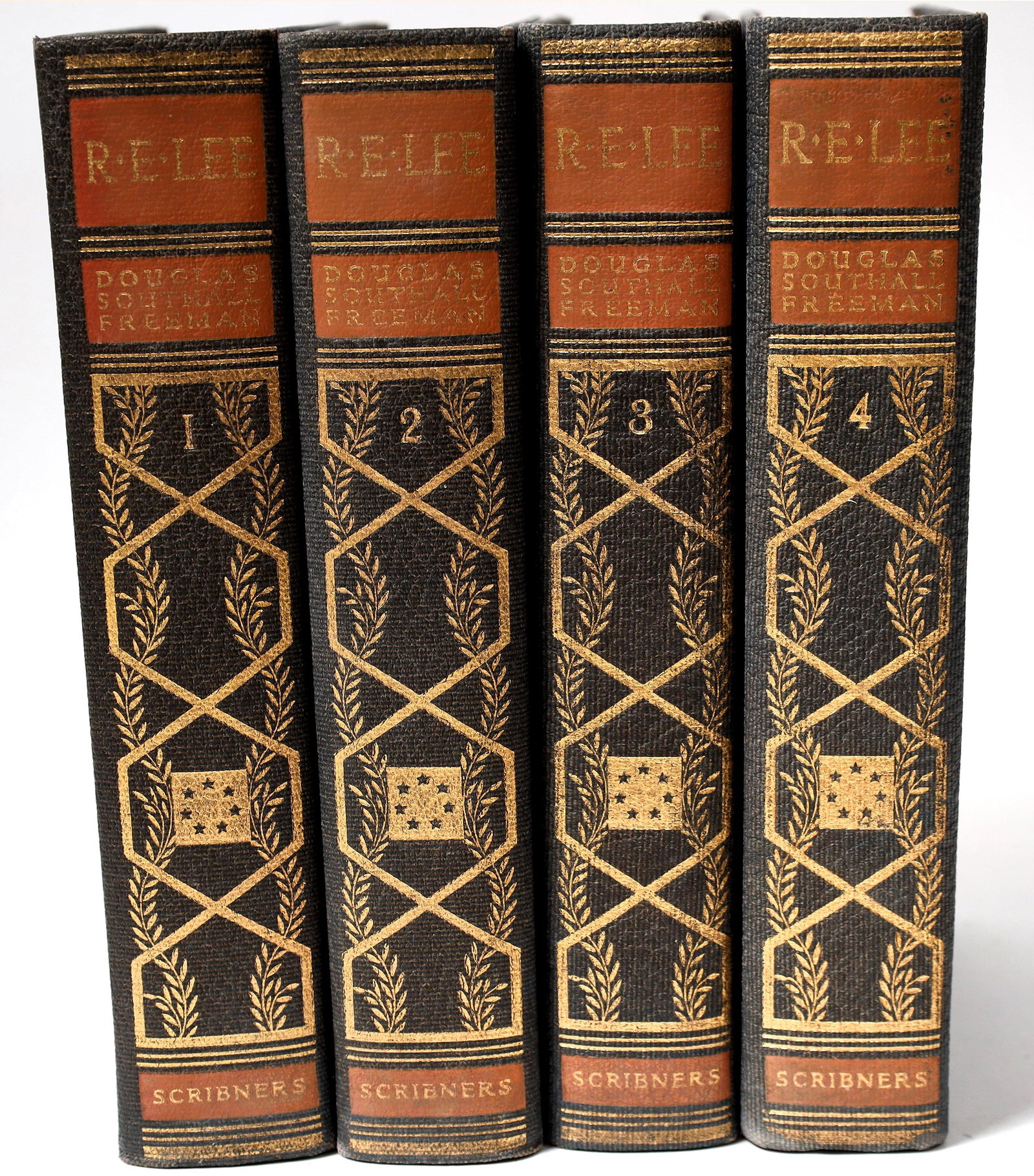 R. E. Lee by Freeman, Vols. 1-4 [156134]: R. E. Lee by Freeman, Vols. 1-4. Robert E. Lee is one of the iconic figures of American history and this is the definitive biography of his life. Pulitzer Prize edition. 1944.Date: Country (if not USA