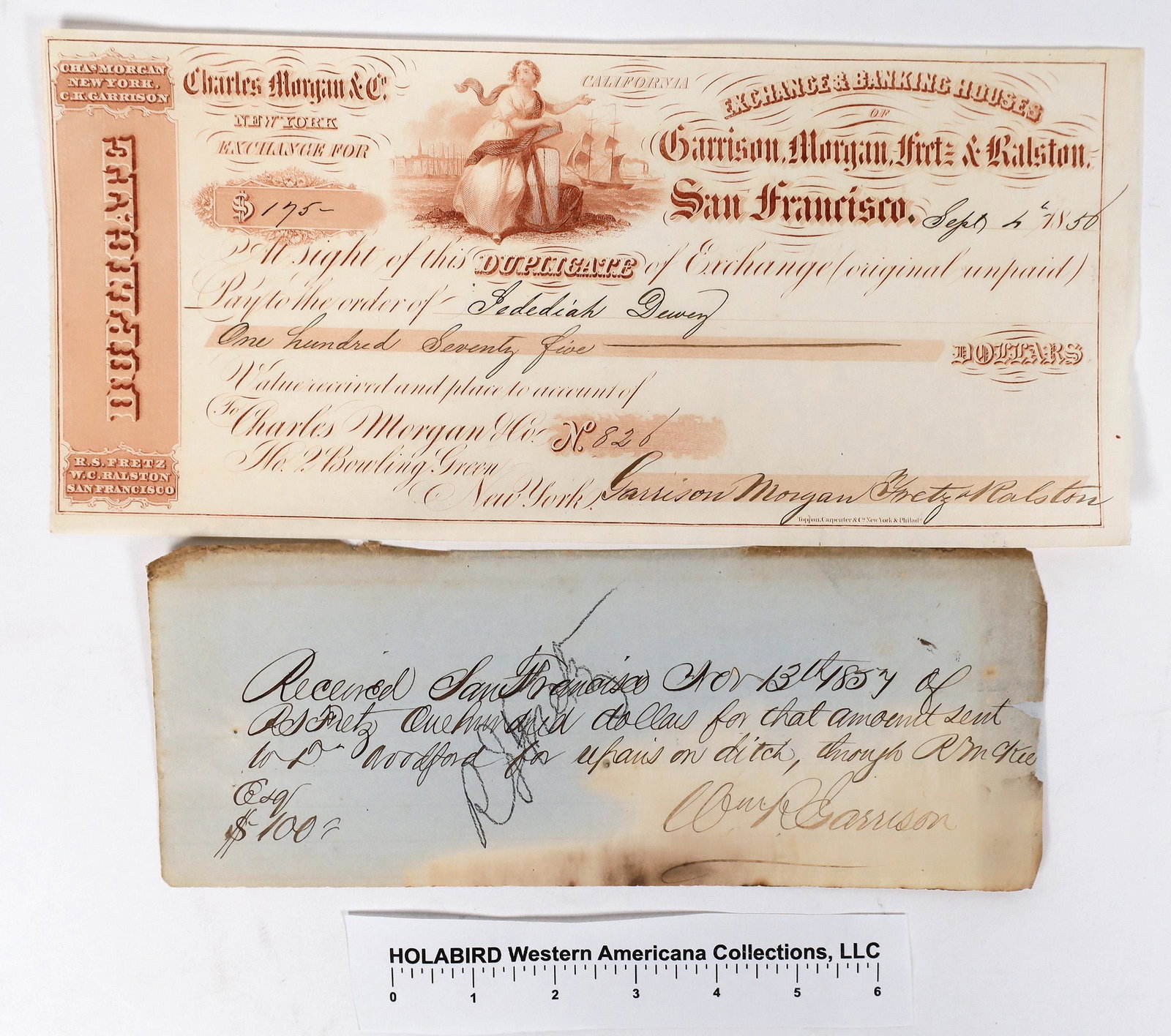 Garrison, Morgan, Fretz & Ralston Banking House Exchange & Note [155338] (1 of 1)