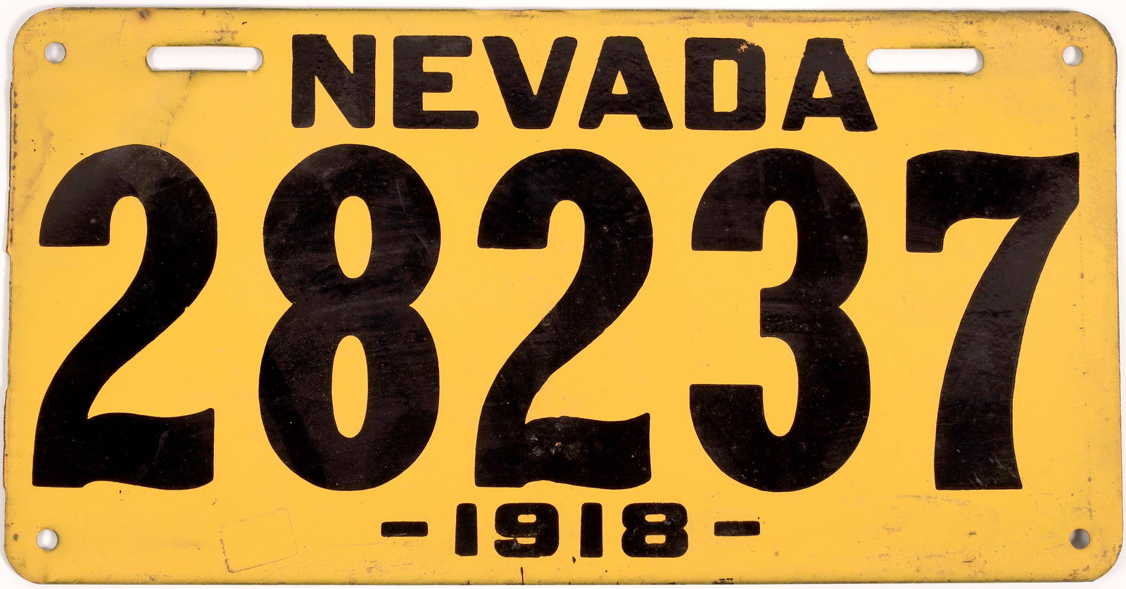 Nevada License Plate, 1918 [159633] (1 of 1)