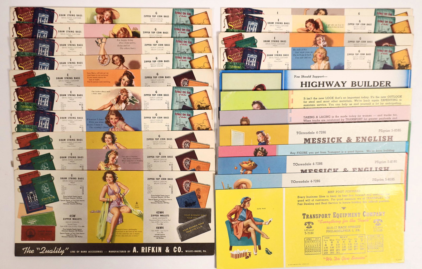 1940's Girlie Ad and Calendar Cards, Confederate $10 Ad notes [148416] (1 of 3)