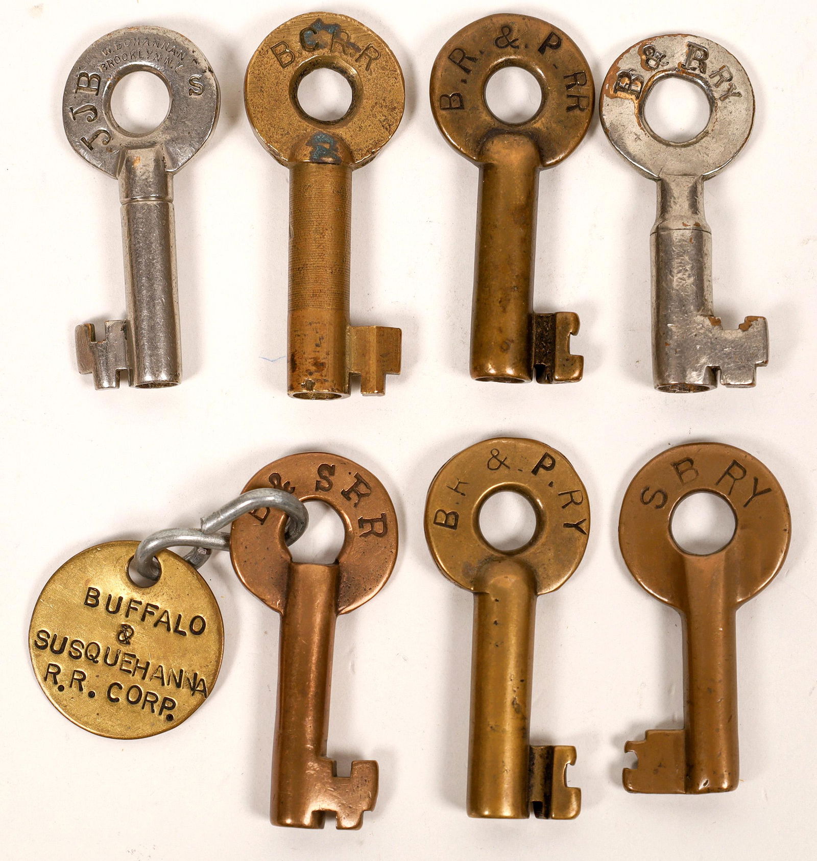 Buffalo Rails Railroad Lock Keys (7) [138605] (1 of 1)