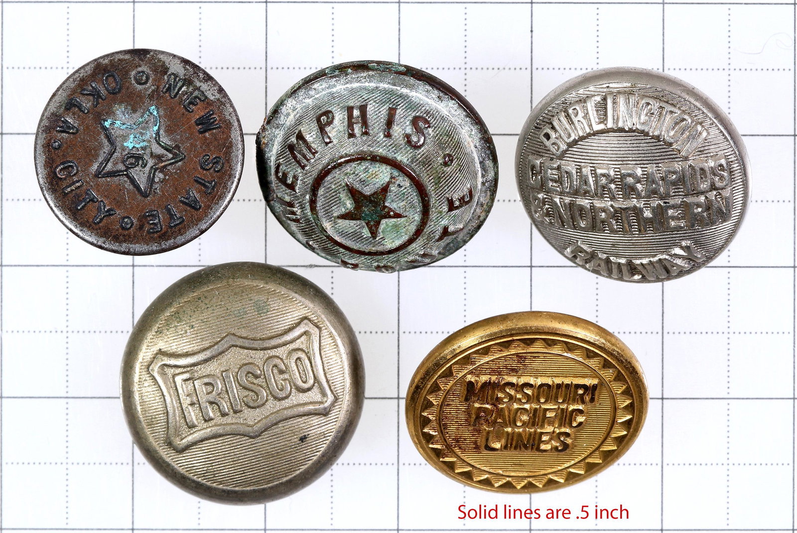 Railroad Buttons [158493] (1 of 1)