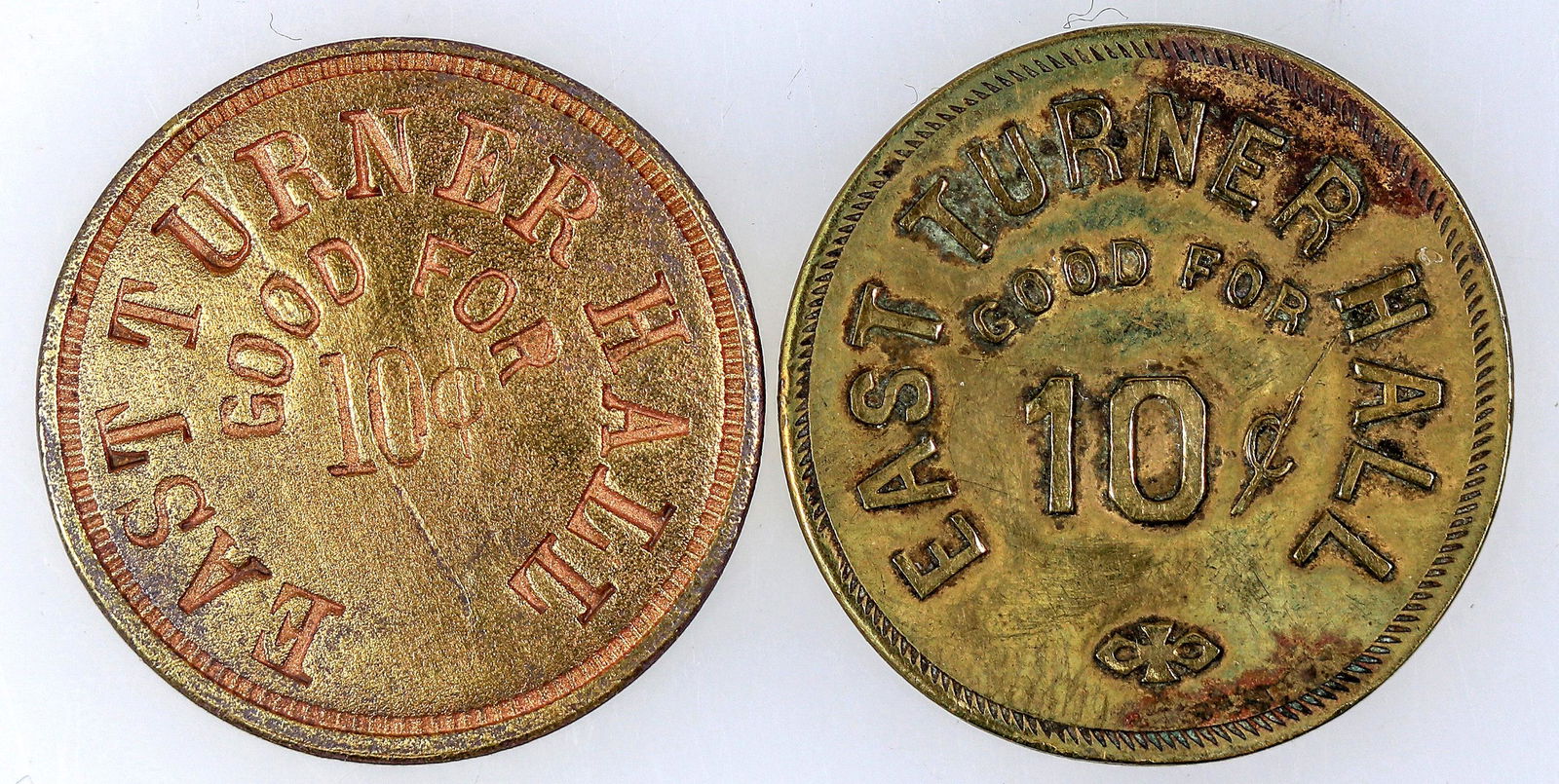 East Turner Hall Tokens [159789] (1 of 2)