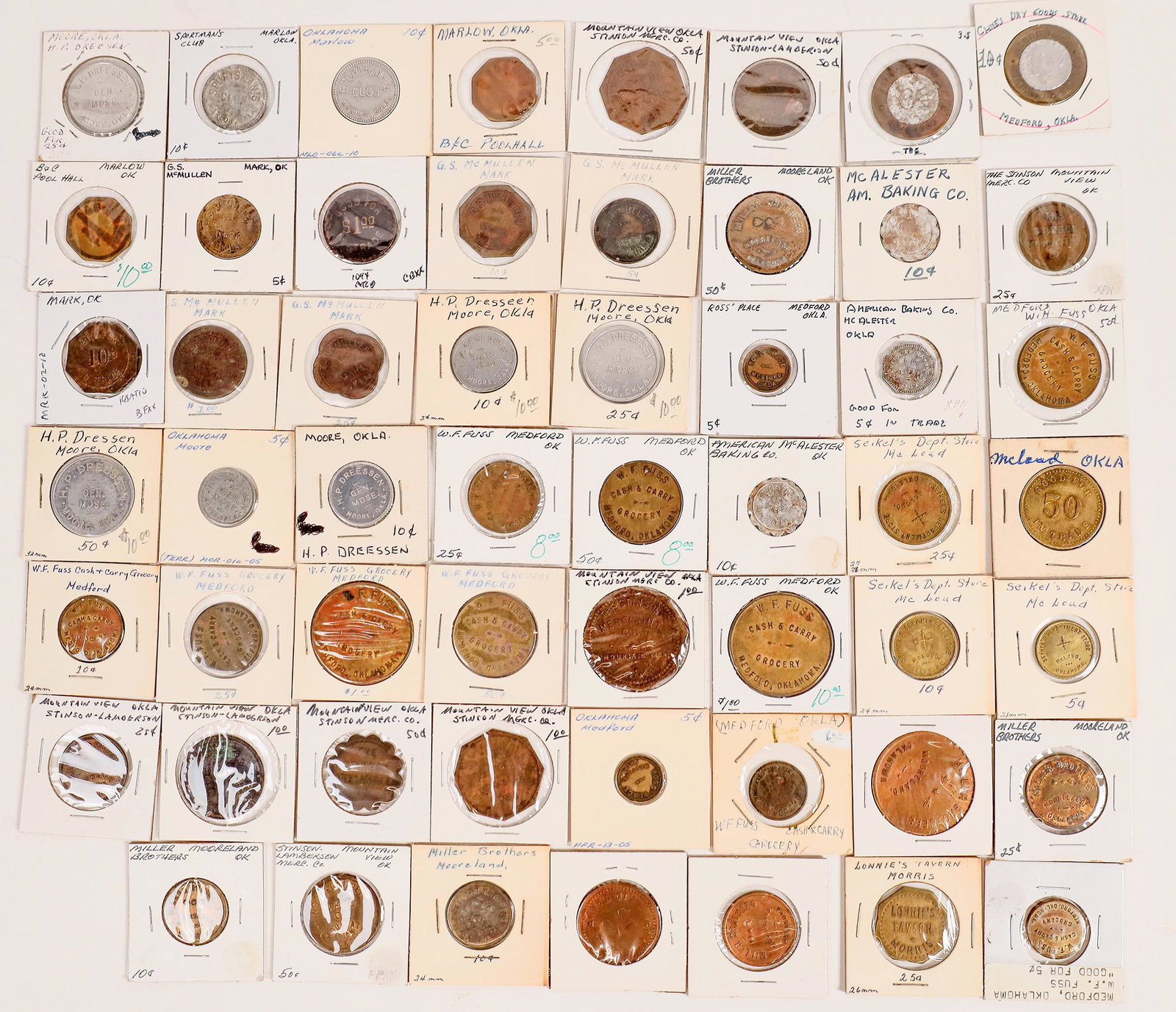 Oklahoma Tokens "M" Towns (55) [159526] (1 of 1)